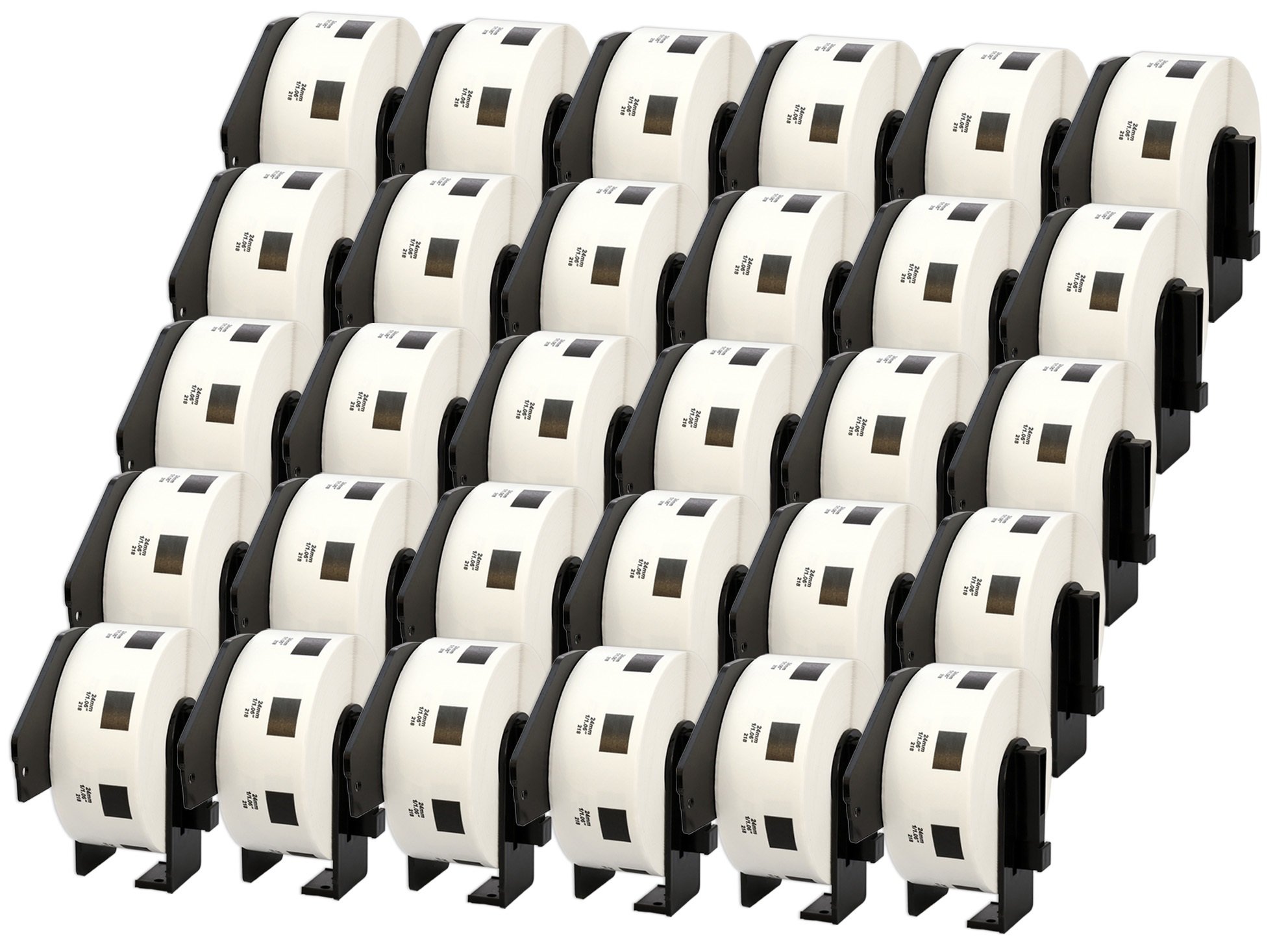 30 x DK-11218 24 x 24 mm kompatybilne okrągłe rolki etykiet (1000 etykiet na rolkę) do P-Touch QL-1110NWB QL-1100 QL-1060N QL-500 QL-500BW QL-570 QL-580 QL-700 QL-700 QL-700 o 800 QL-810W QL-820NWB