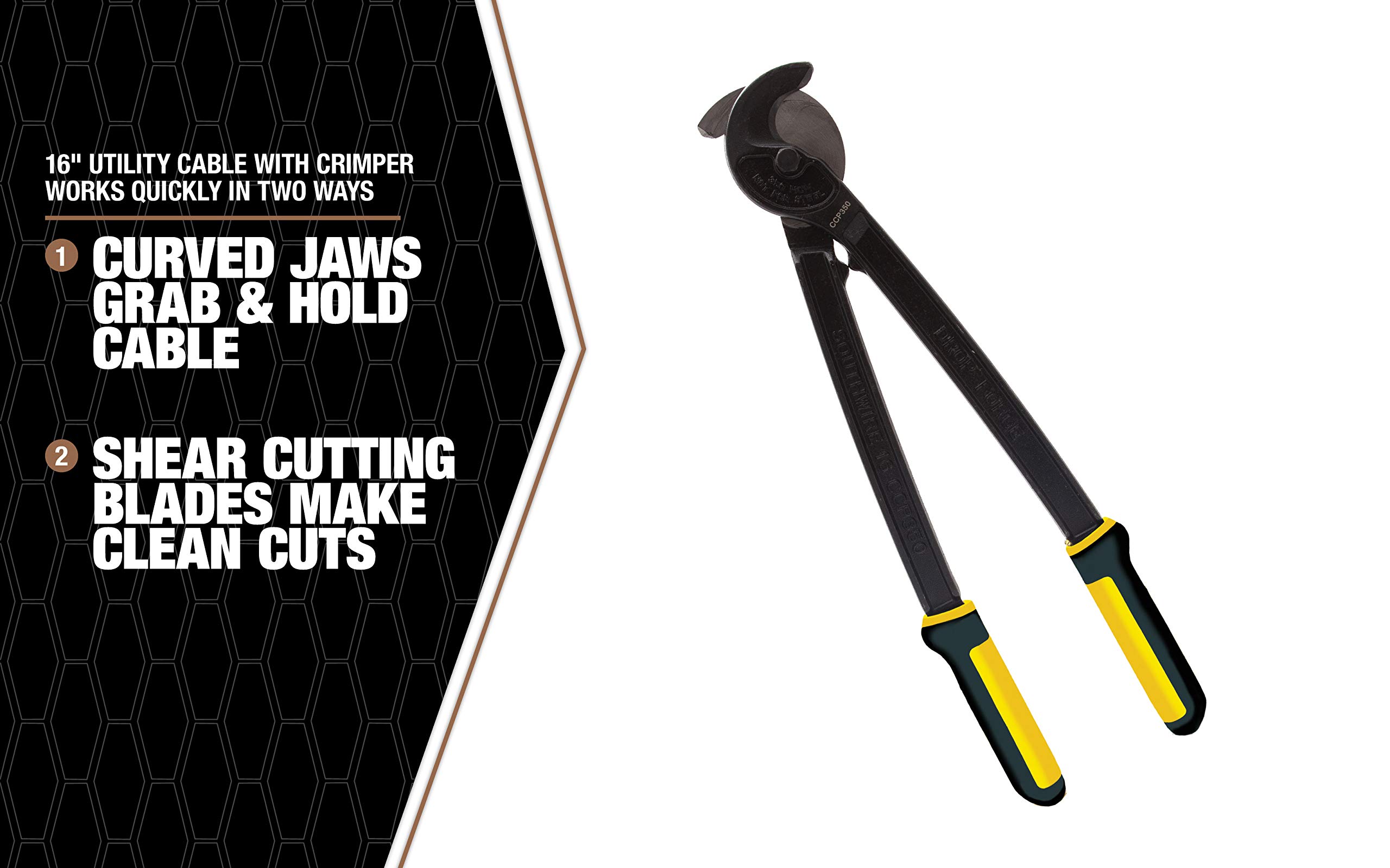 Southwire CCP350 - Cortador de cables utilitario con asas de agarre cómodo; 16 pulgadas