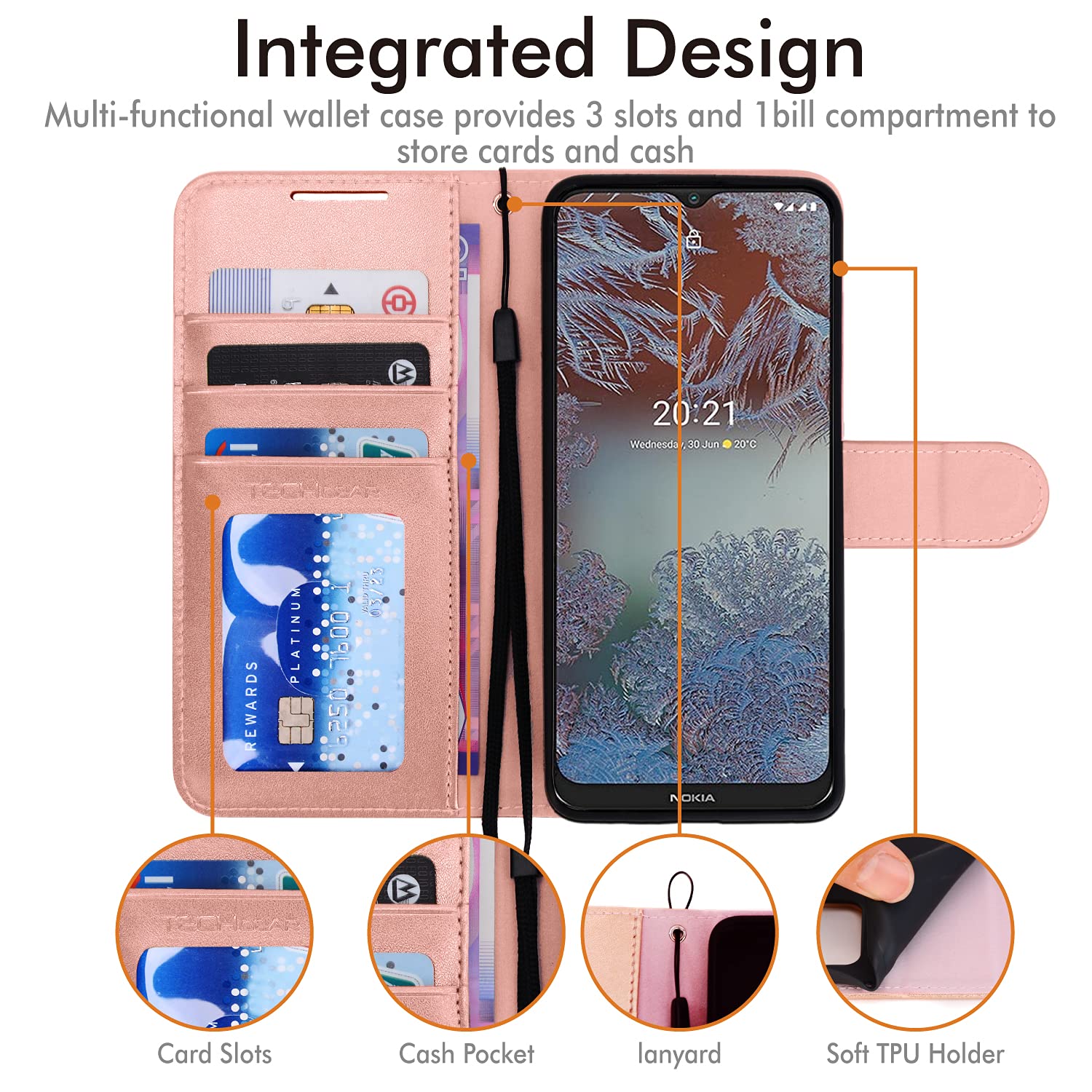 TECHGEAR Custodia Compatibile con Samsung Galaxy A21s, Cover Protettiva