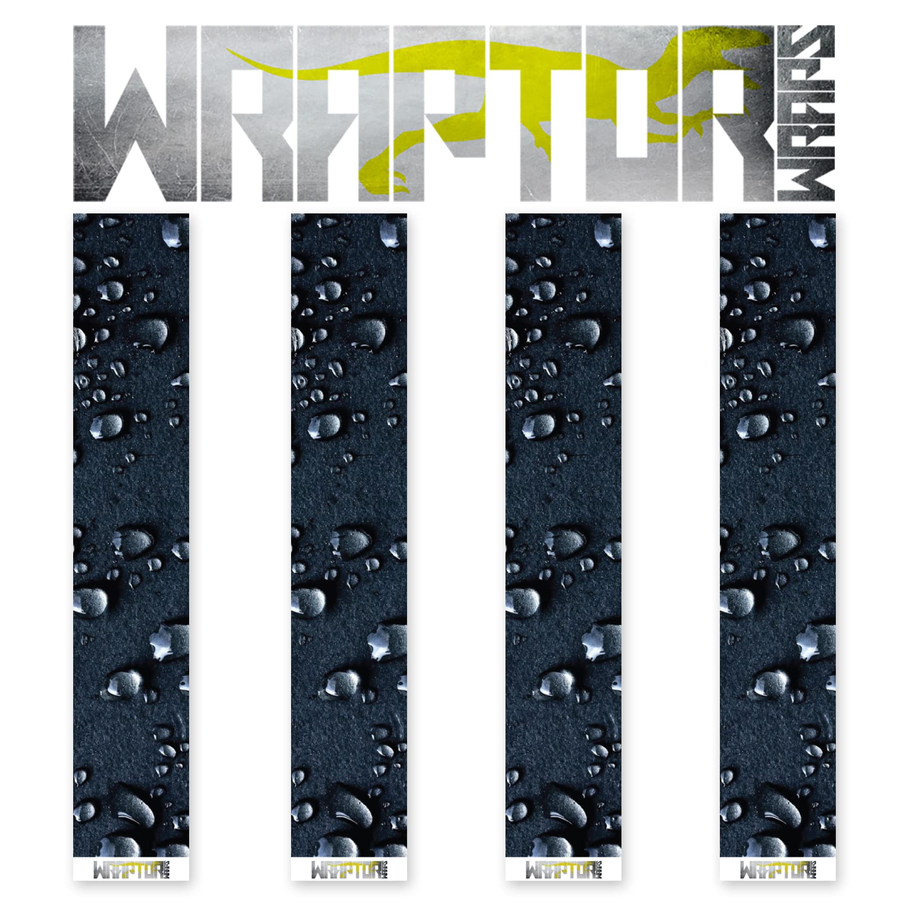 na-1 Wraptor Wraps Archery Arrow Wraps - Water Droplets Arrow Wraps - Full Wrap Design - Pack of 13-100mm Length - Small Width