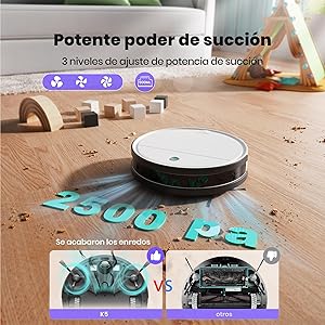Foto del robot aspirador OKP K5 con WiFi, comprar en Amazon