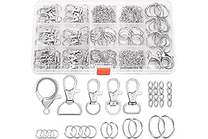 Create Eye-Catching Accessories with PAXCOO's 300PCS Keychain Making Kit