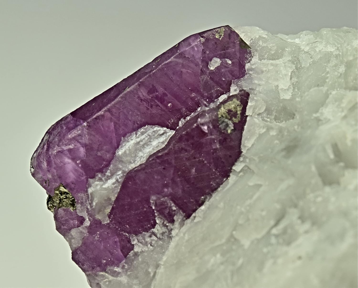 59 Carat Beautiful Unique Natural Ruby Crystal Specimen Combined with Pyrite