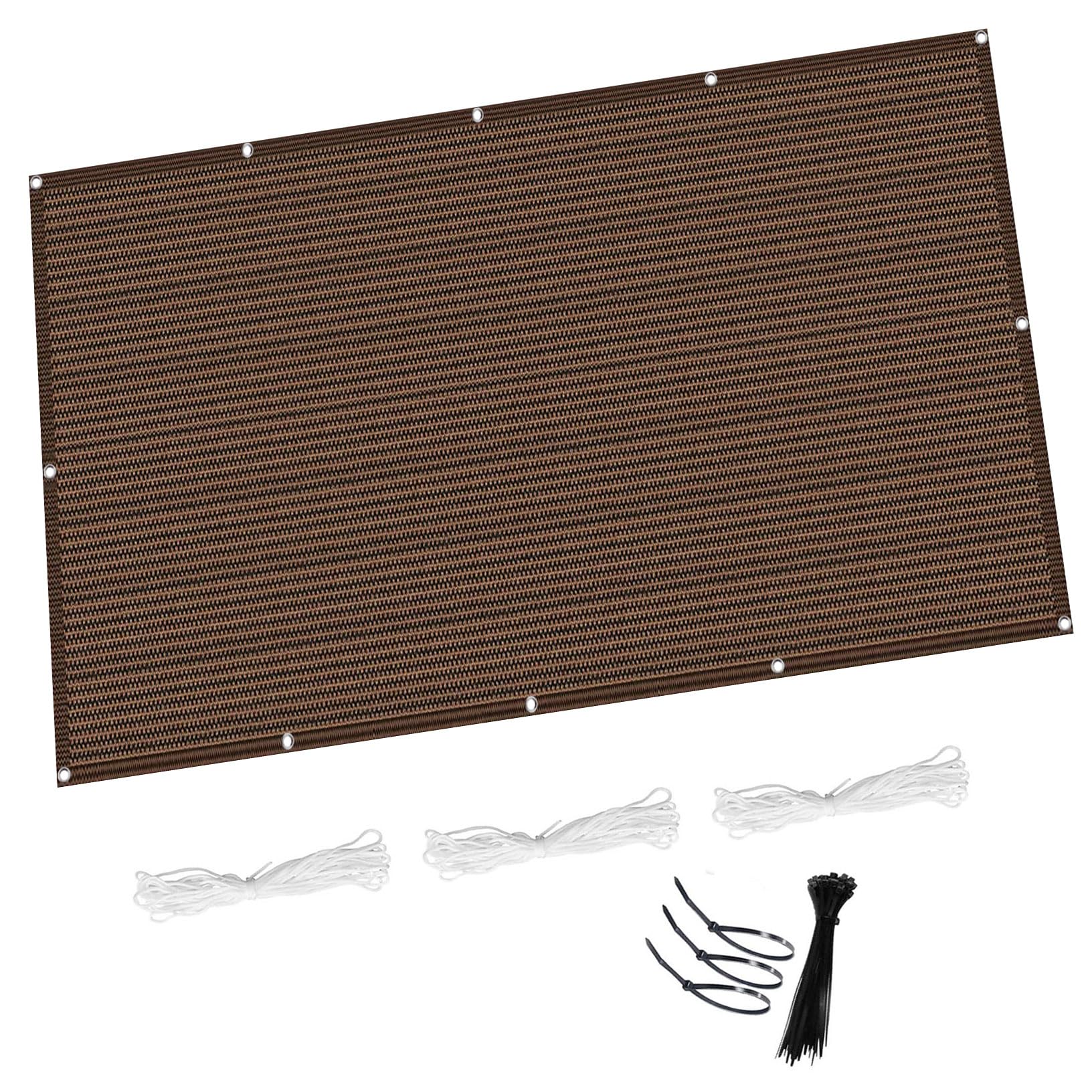 Toile ombrage avec oeillets anti-UV contre la chaleur de pergola 1,2x1,9 m