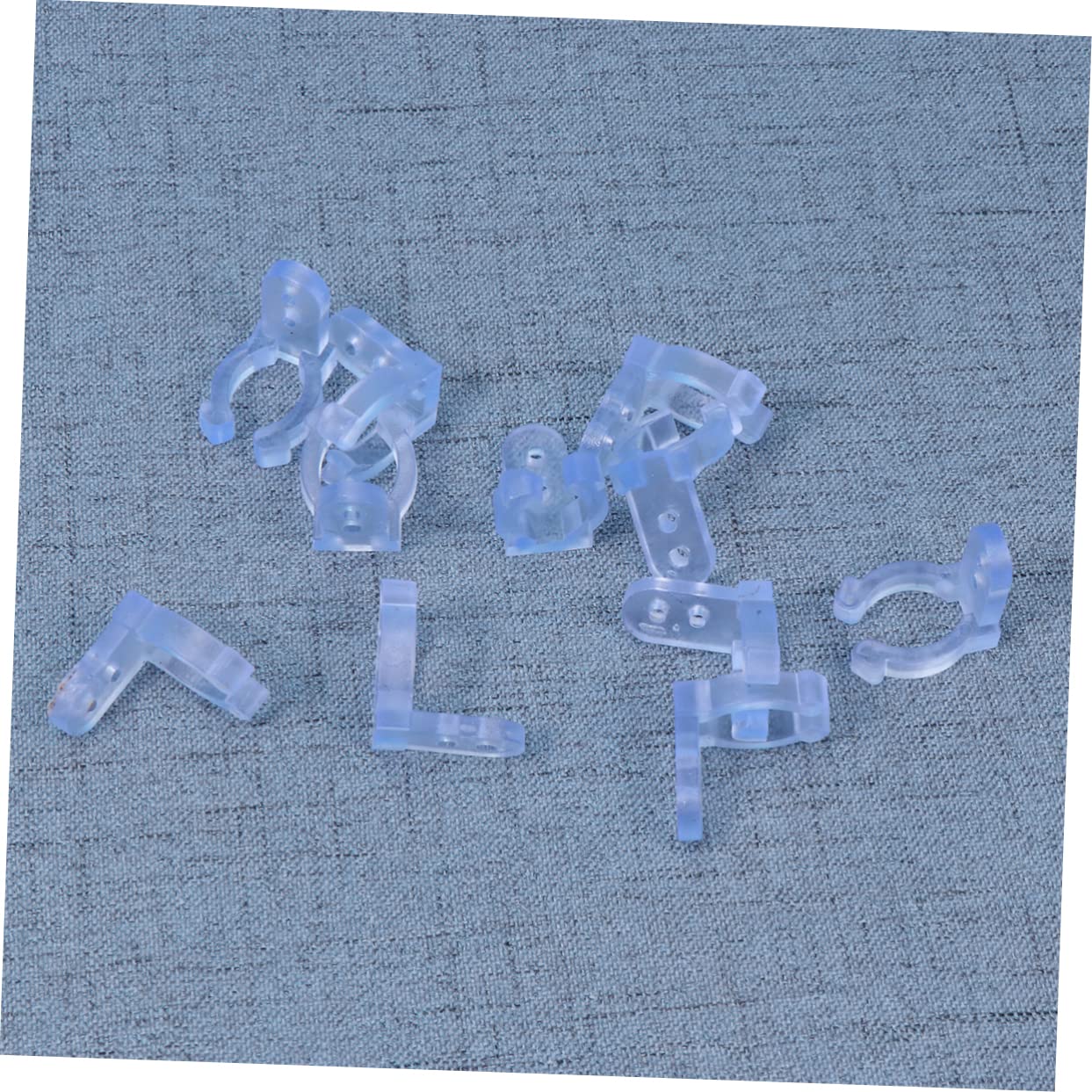 ABOOFAN Led Rope Light Clips Holder Set 10 Pieces Mounting Clips for Round Rope Lights PVC Metal for Events