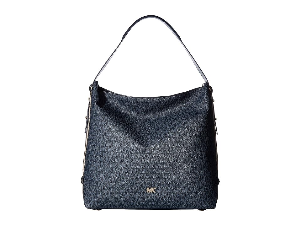 

MICHAEL Michael Kors Griffin Large Hobo (Admiral/Pale Blue) Hobo Handbags