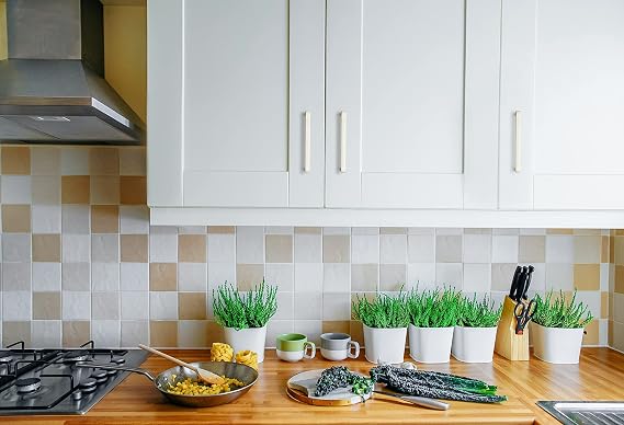 Ravinte 25 Pack Solid 5 Inch Kitchen Square Cabinet مقابض من النيكل المصقول يسحب درج خزانة المطبخ مقابض الأجهزة
