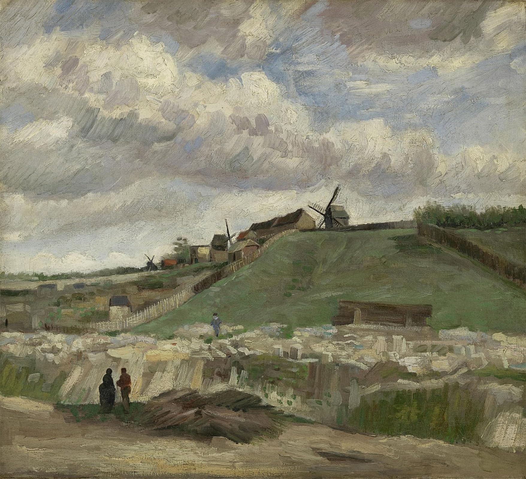 Cuadro Van Gogh Montmartre de 60x90cm para decoración de salón 5
