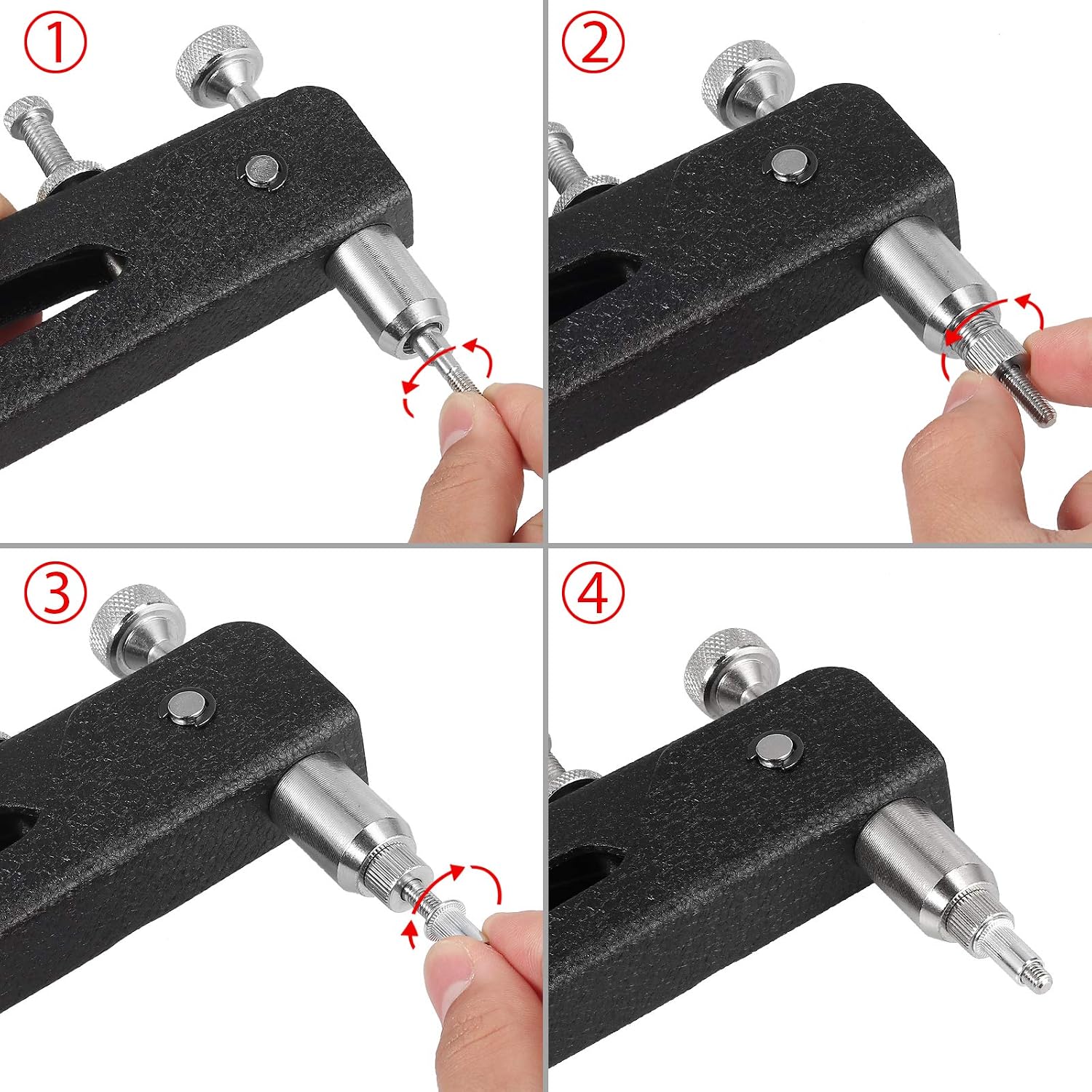 AUTOUTLET 86 PCS Threaded Nut Rivet Tool Riveter Rivnut Nutsert Gun Riveting Kit M3/M4/M5/M6/M8 Aluminum Nuts Blue with Plastic Case - Image 4