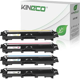Kineco 4 Toner Cartridges Compatible with Brother TN-242 TN-246 for Brother DCP-9017CDWG1 9017CDWG1 9022CDW HL-3142CW 3172CDW 3152CDW MFC-9142CDN 9342CDW 9332CDW Black 2,500 Pages Colour Each
