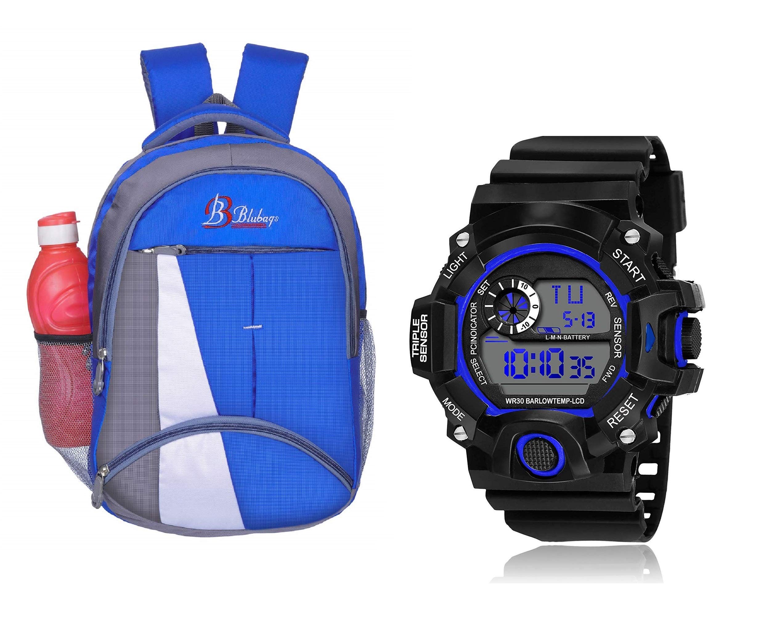 See full amazon price history chart for BLUBAGS Canvas Waterproof School Bag & College Laptop for Boys,Girls (B1 Black with s shockk Blue unisex Watch) (B1 Blue with shock blue watch free) BLUBAGS Canvas Waterproof School Bag & College Laptop for Boys,Girls (B1 Black with s shockk Blue unisex Watch) (B1 Blue with shock blue watch free) (B08JZDYR28) Amazon Price History, Amazon Price Tracker