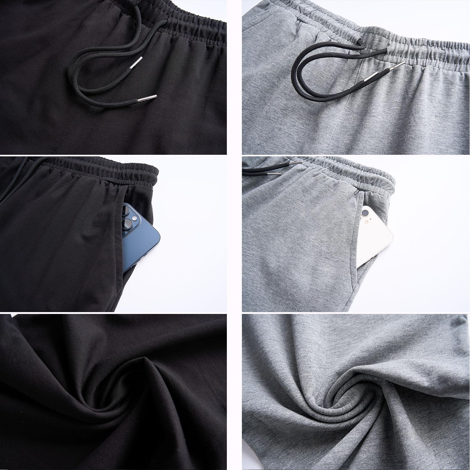 FGFD&OU Pantaloni Sportivi Uomo Cotone Pantaloni Lunghi da Umom Joggers Slim Fit Pantaloni Tuta Palestra Running Fitness Pants con Tasche per L'Estate Sport