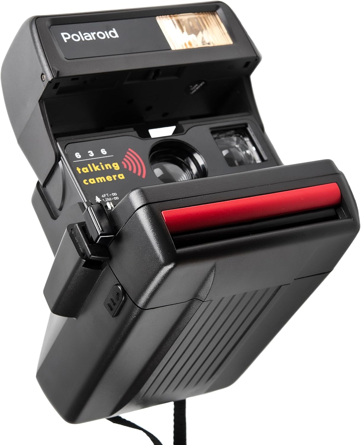 Vintage Polaroid 636 Talking Camera – Instant 600 Film Camera with Sound Feature, Built-In Flash, Retro Design (Renewed)