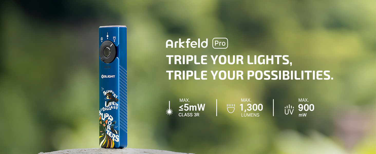 OLIGHT (オーライト) Arkfeld Pro パウエディション OLIGHT Arkfeld Pro Rechargeable EDC Flashlight Paw Edition