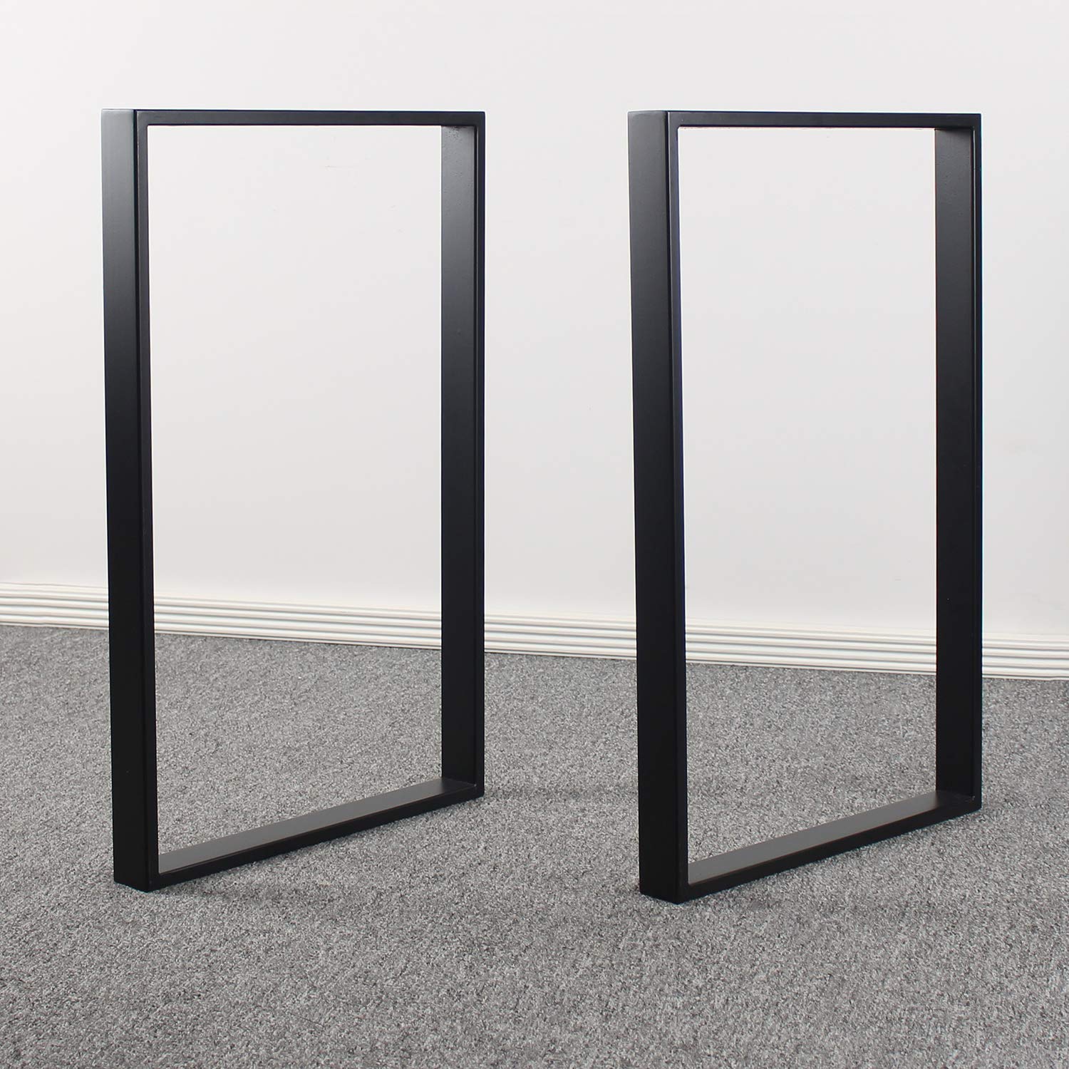 TOKIKA Table Legs H28 x W17.7 Inch Black,Dining Table Legs Metal Table