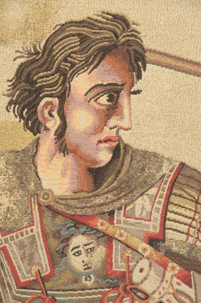 Charlotte Home Furnishings Inc. Alexander The Great Italian Tapestry Wall Hanging 50 X 67 Inch Viscose Cotton And Polyester Blend Wall Art Perfect For Home Decor And Wall Decor By Alberto Passini