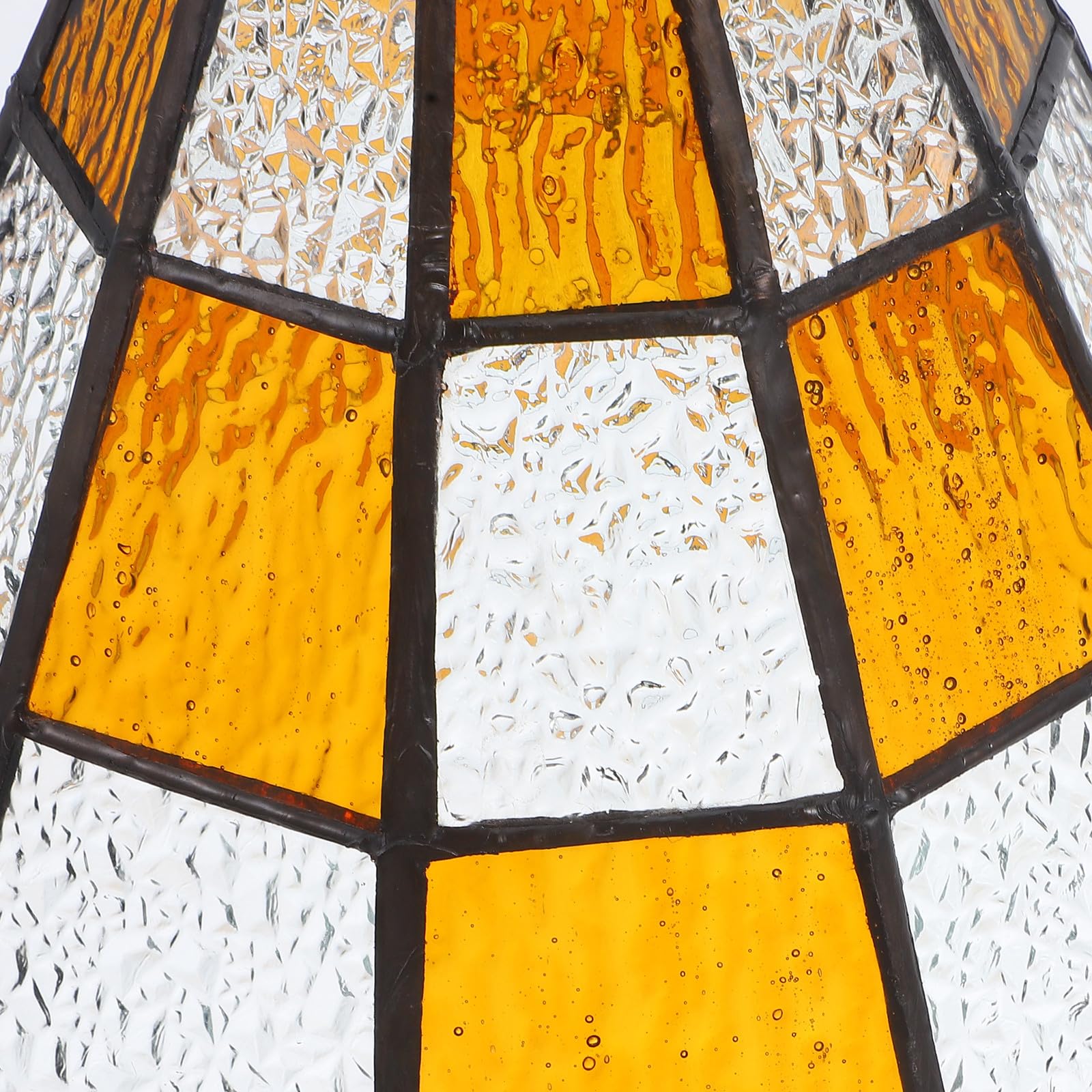 Paralume di Vetro per Lampada a Sospensione, Ricambio Moderno in Vetro Trasparente, Adatto per Lampade da Comodino e Luci Appese, Design Unico e Facile da Usare