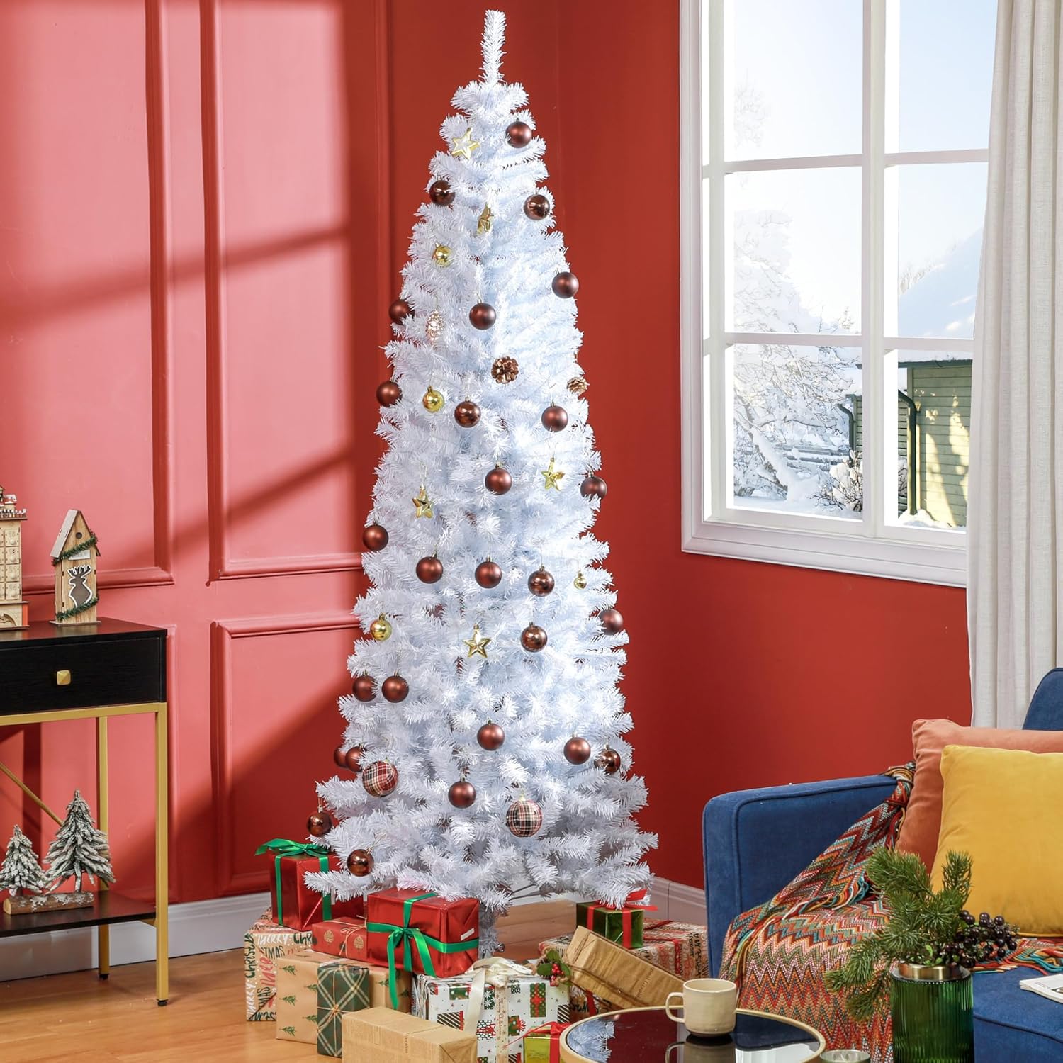 Artificial Christmas Tree with Realistic Branches for Indoor Holiday Decor