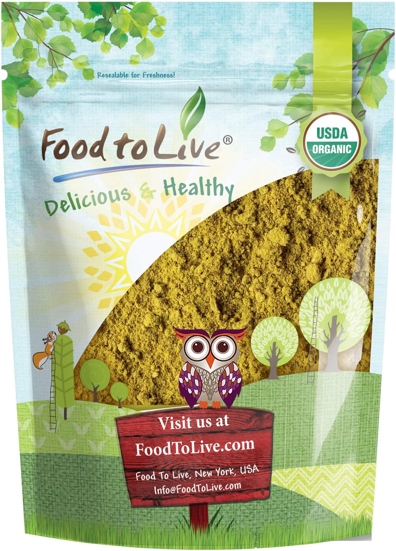 Food to Live Organic Broccoli Sprouts Powder, 8 Ounces โ Grown from Non-GMO Seeds, Kosher, Non-Irradiated, Pure, Vegan Superfood, Bulk, Rich in Sulforaphane