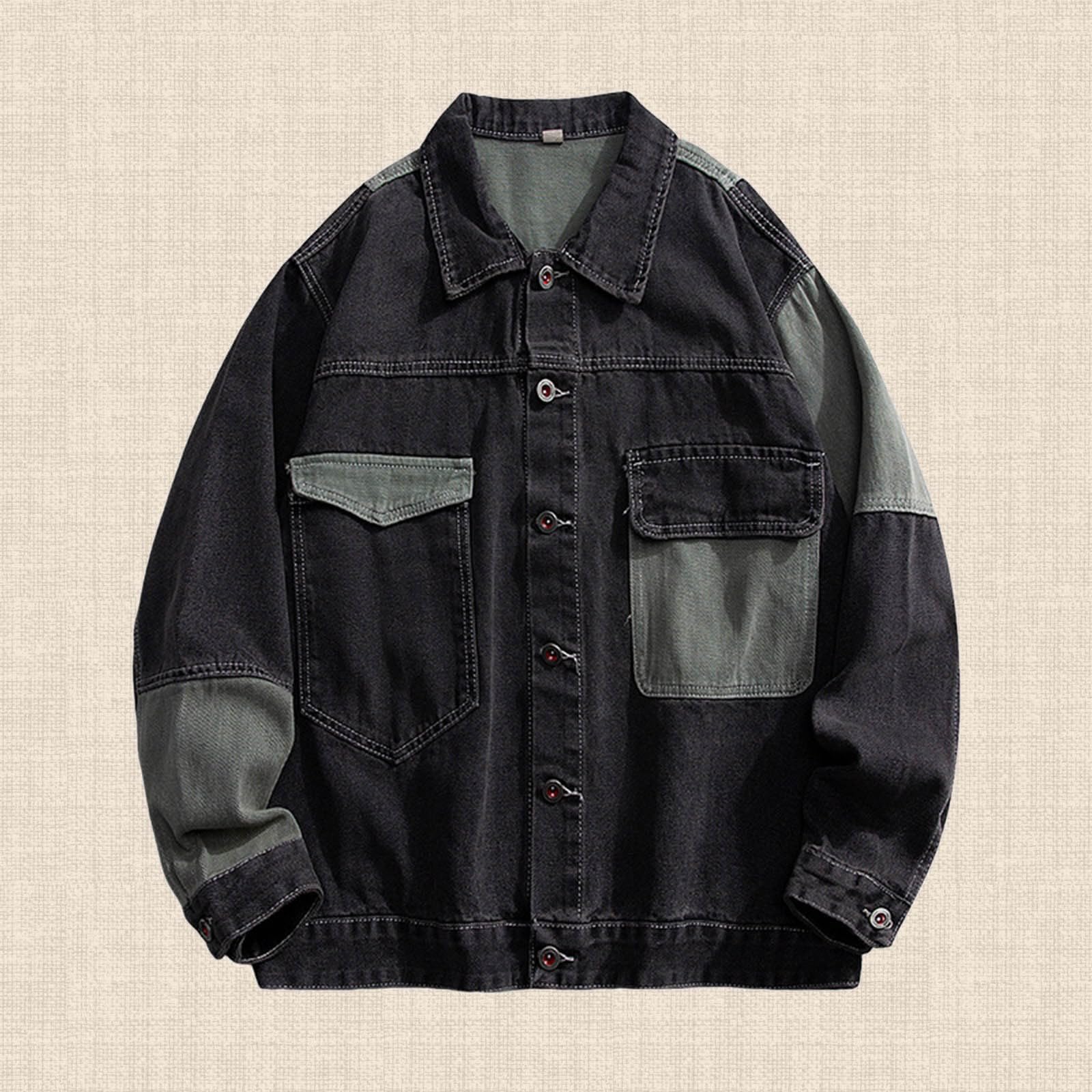 Generisch Fliesjacken FüR Frauen Herren Casual Sports Kapuzenjacke Loose High Street Patchwork Funktionsmantel
