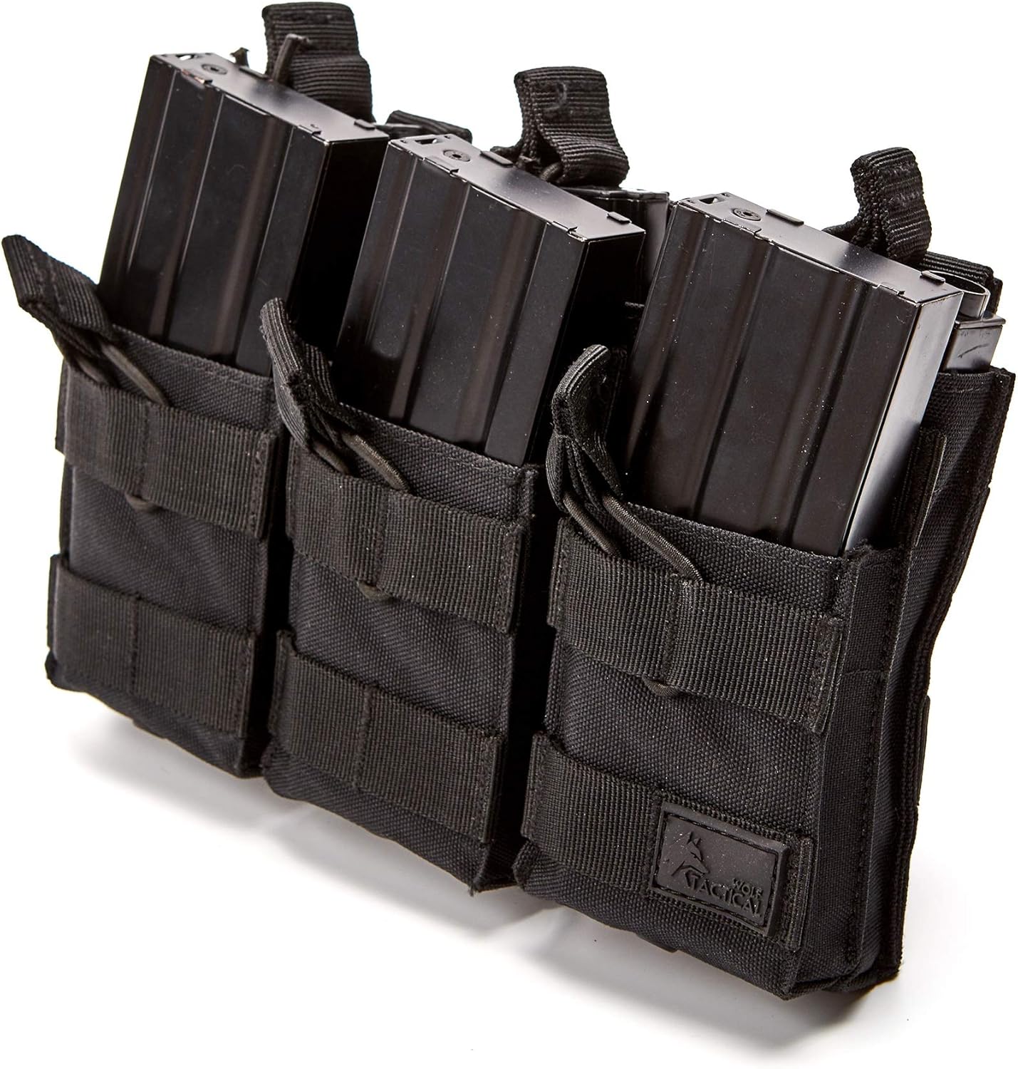 WOLF TACTICAL Molle Mag Pouch - Open Top Magazine Holder Carrier with Bungee Straps Tactical Pouches