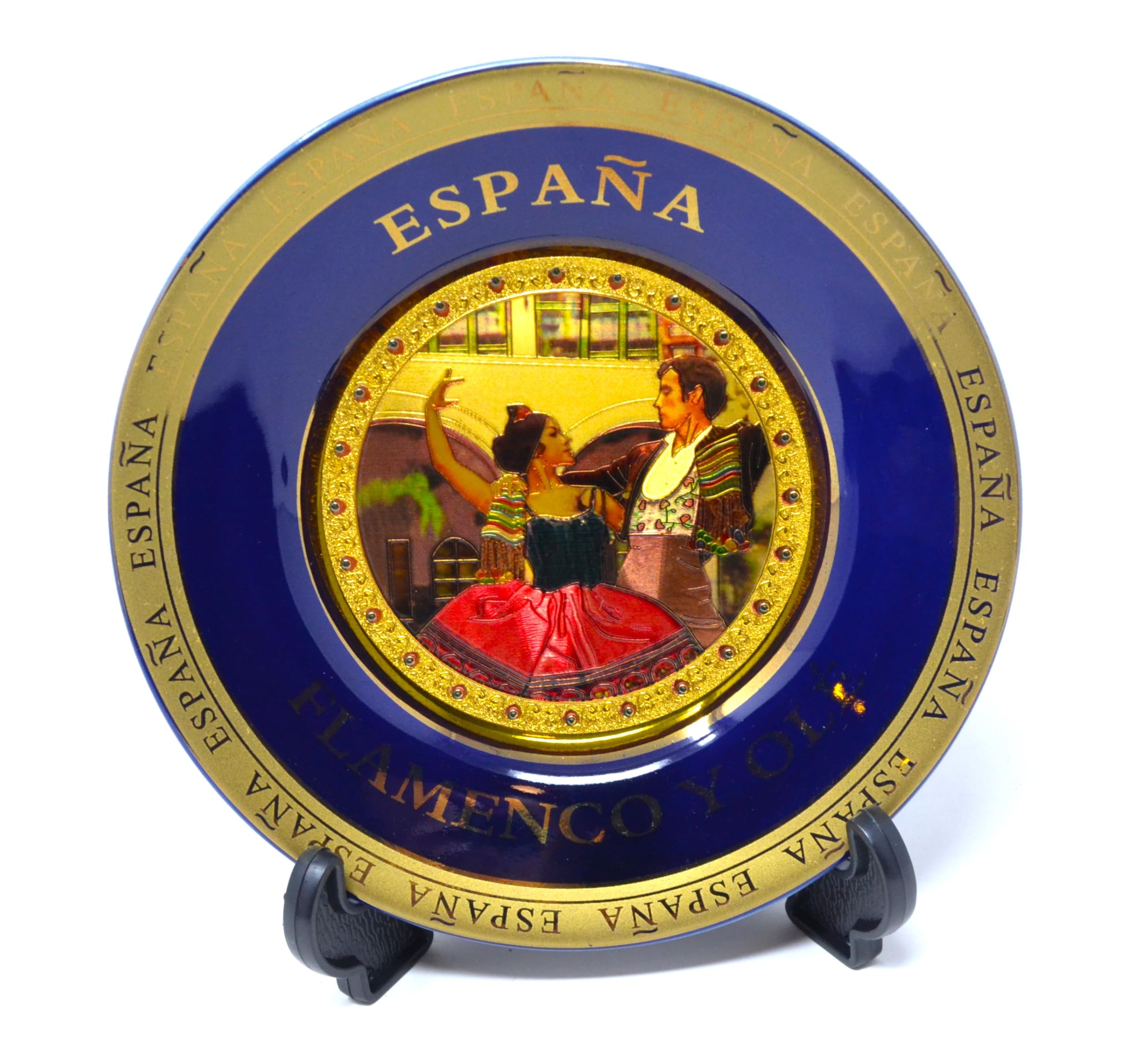 Décoration de murs intérieurs avec cette assiette espagnole de flamenco 15cm