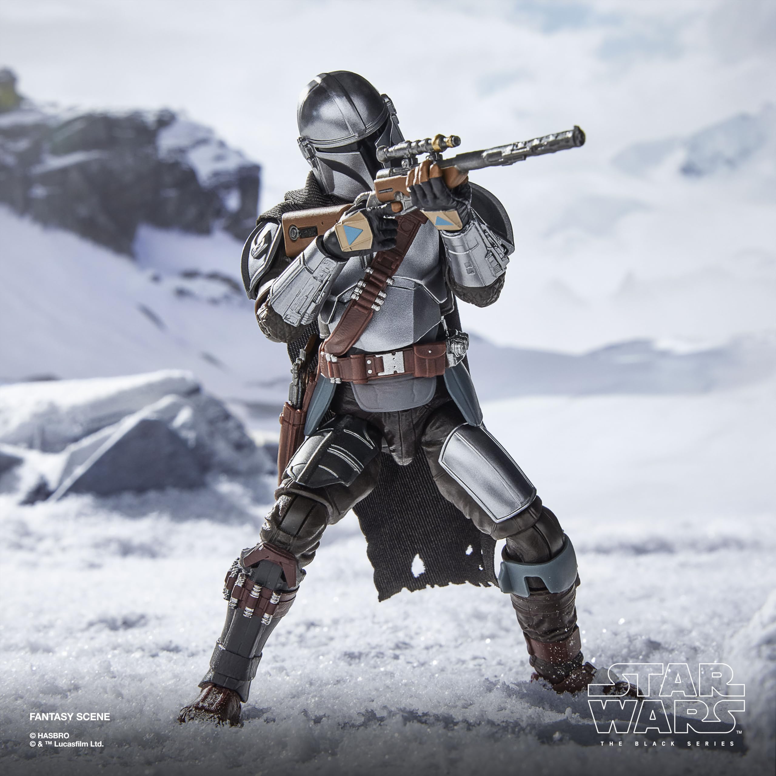 Star Wars The Black Series Der Mandalorianer & Grogu, Deluxe Action-Figurengeschenk zum Sammeln The Mandalorian & Grogu, Skala 15 cm - 4