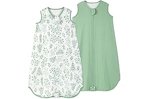 Muslin Sleep Sack 6-12 Months: Yoofoss 0.5 TOG Muslin Baby Sleep Sack