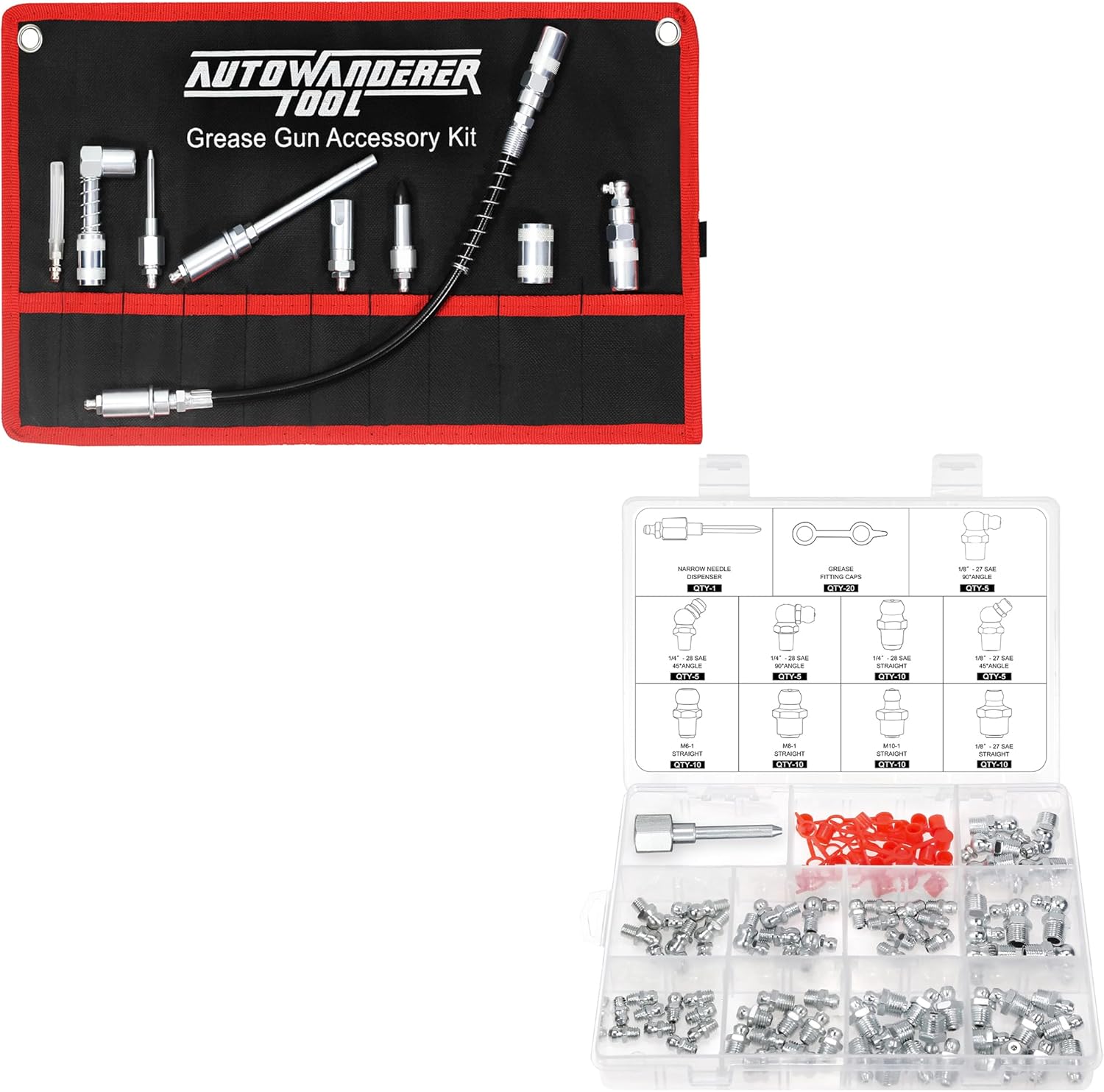 AutoWanderer Tool Grease Gun Tips Quick Connect Greasing