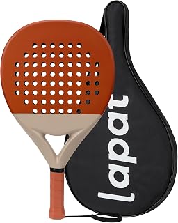 LAPAT Padel Racket with Cover Bag - Carbon Surface with EVA Memory Foam- Paddle Tennis Racquets Lightweight - POP Tennis