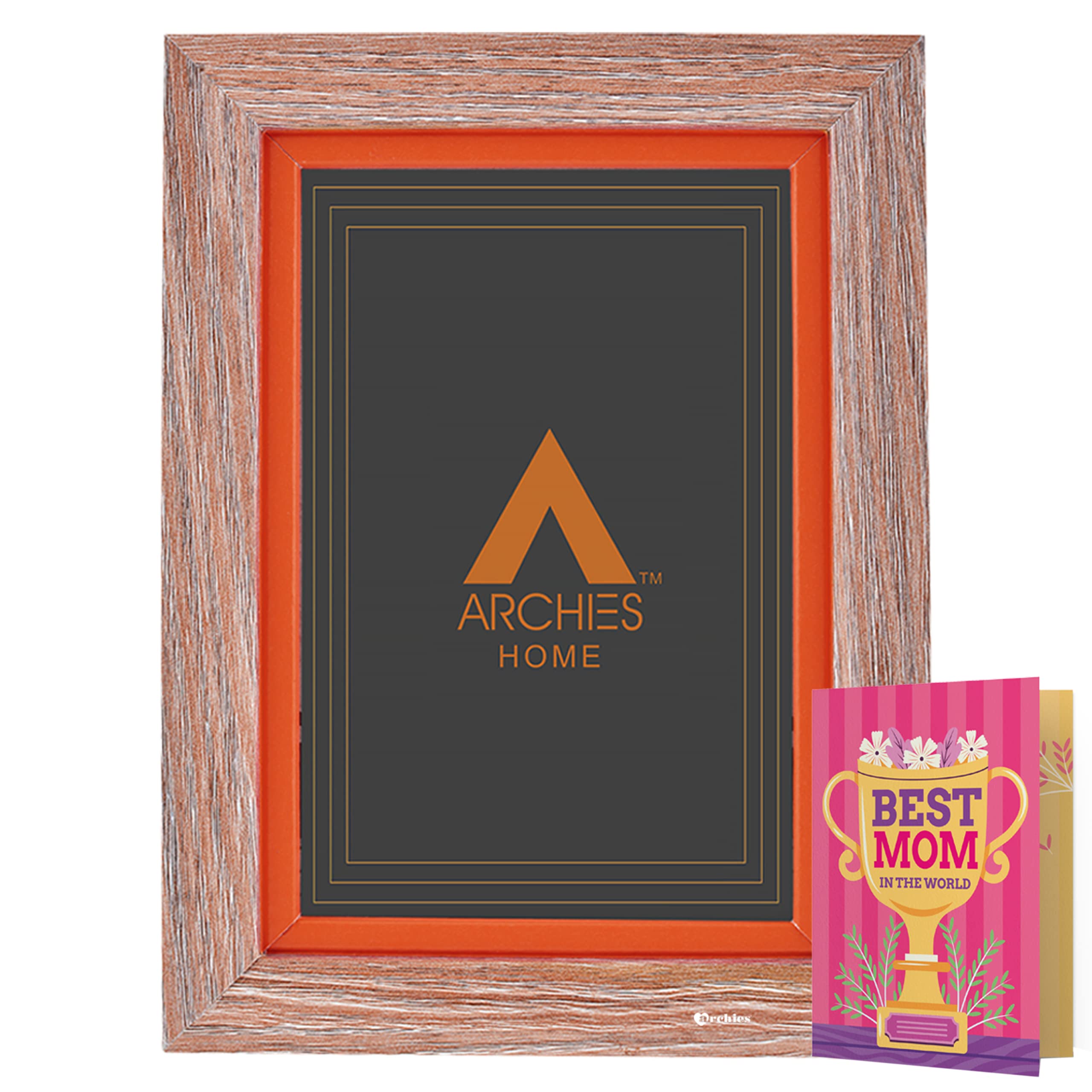 ARCHIES Mother's Day Romantic Memories Photo Frame Photo Size - 18X13(L X B cm),(22.5X17.5X3 cm, Wooden) gift for mother| Mother's Day Giftting