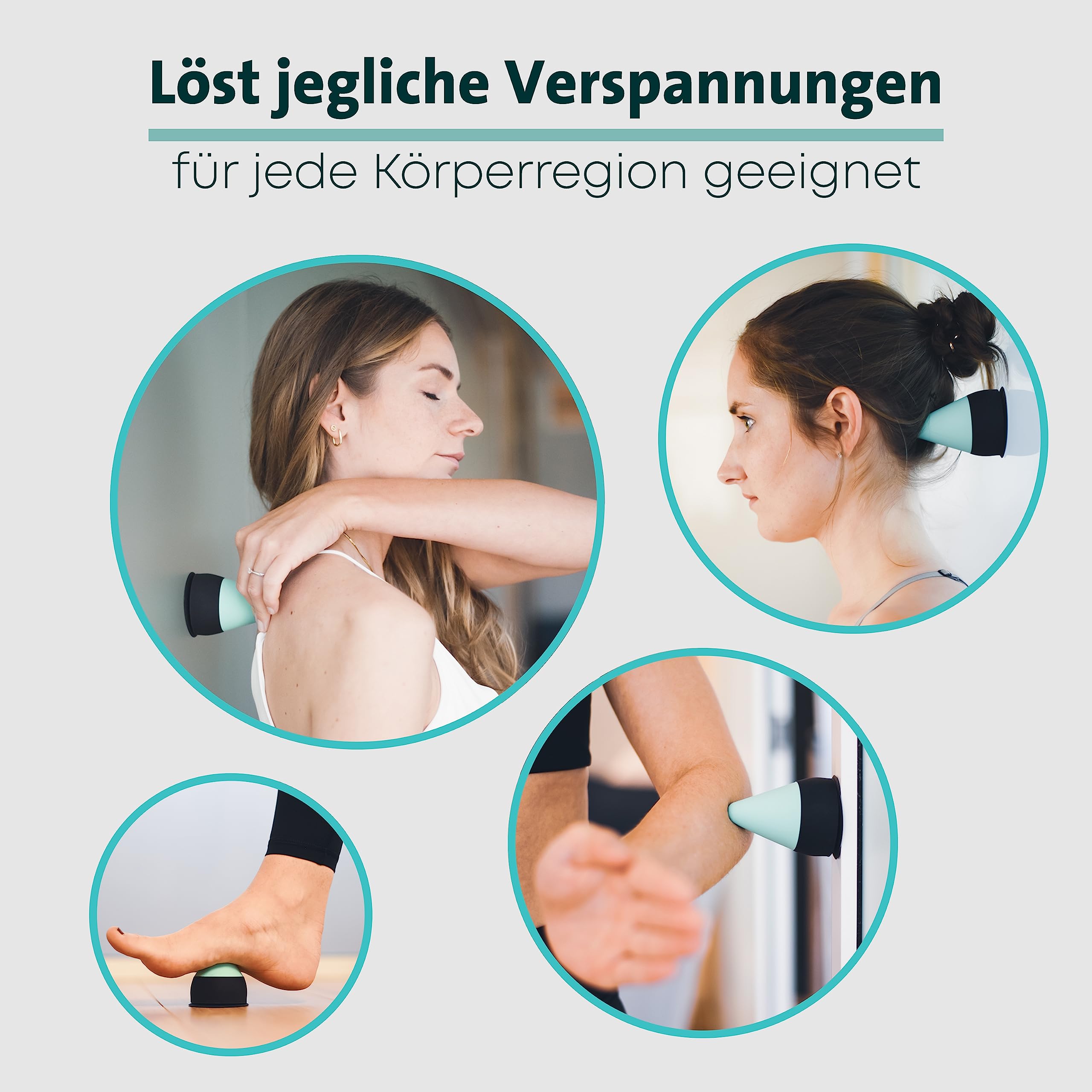 Quick Trigger - Triggerpunkt Drücker bei Verspannungen, Muskelschmerzen, Massagegerät, Trigger Tool zur Selbstmassage