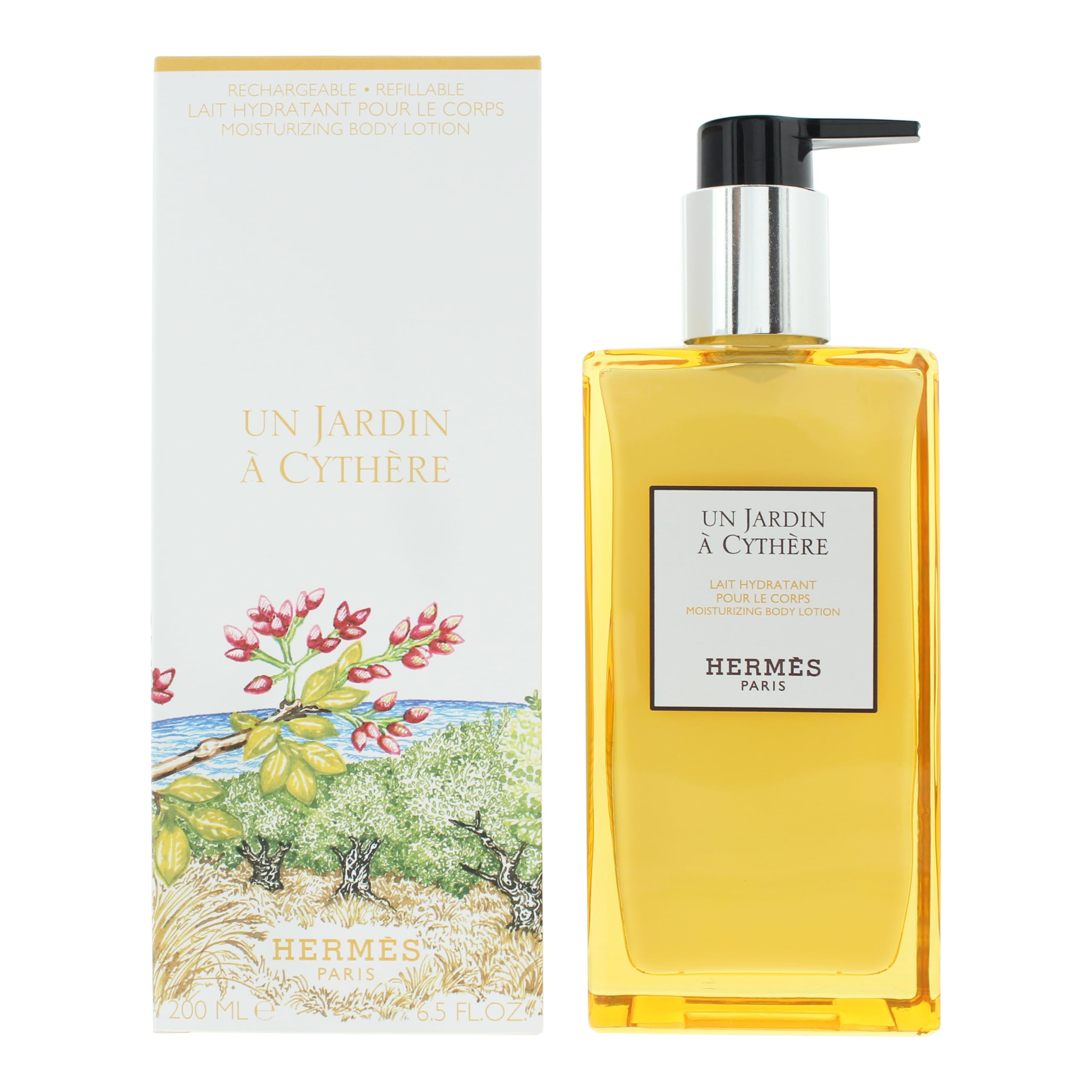 Hermès Un Jardin A Cythere Moisturizing Body Lotion 200ml, White, 200 ml (Pack of 1)