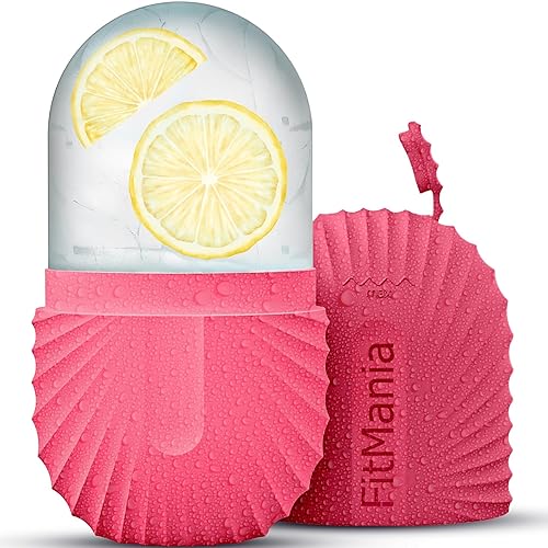 Rodillo de hielo para cara con 2 cabezales de alta calidad, rodillo de hielo facial para cuidado de la piel de todo tipo, rodillo de hielo facial