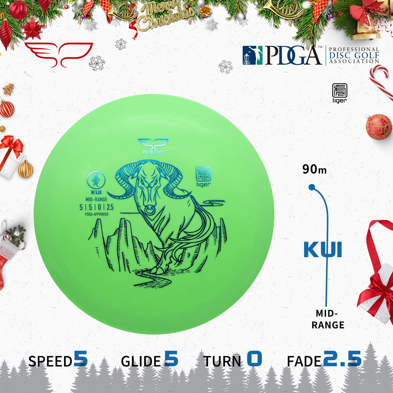 YIKUN Juego de Disc Golf
