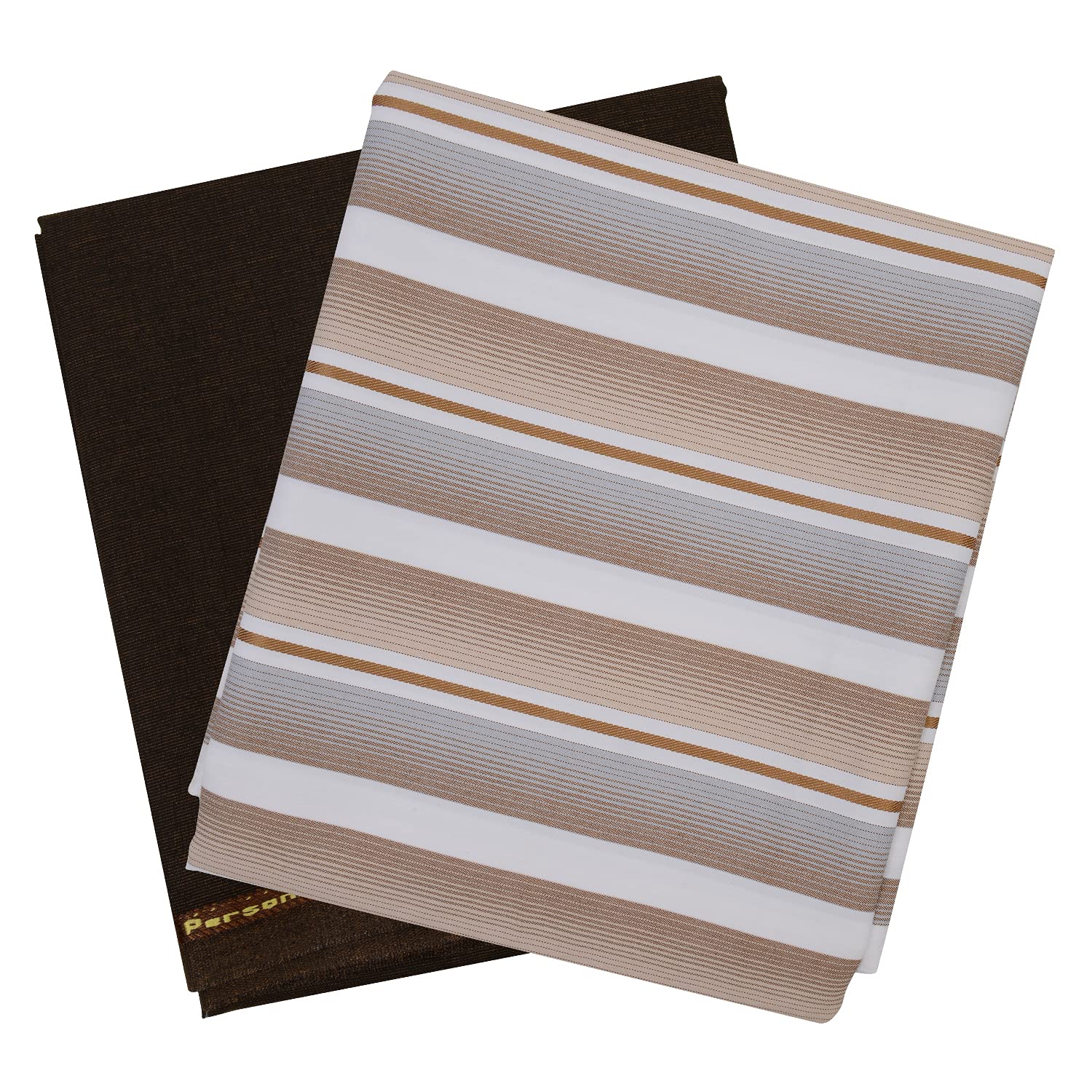 Maharaja Unstitched PolyViscose Combo of Striped Shirt (2.25m-35panna) and Trouser (1.2m-58panna) [MSP348] Brown-picture-26