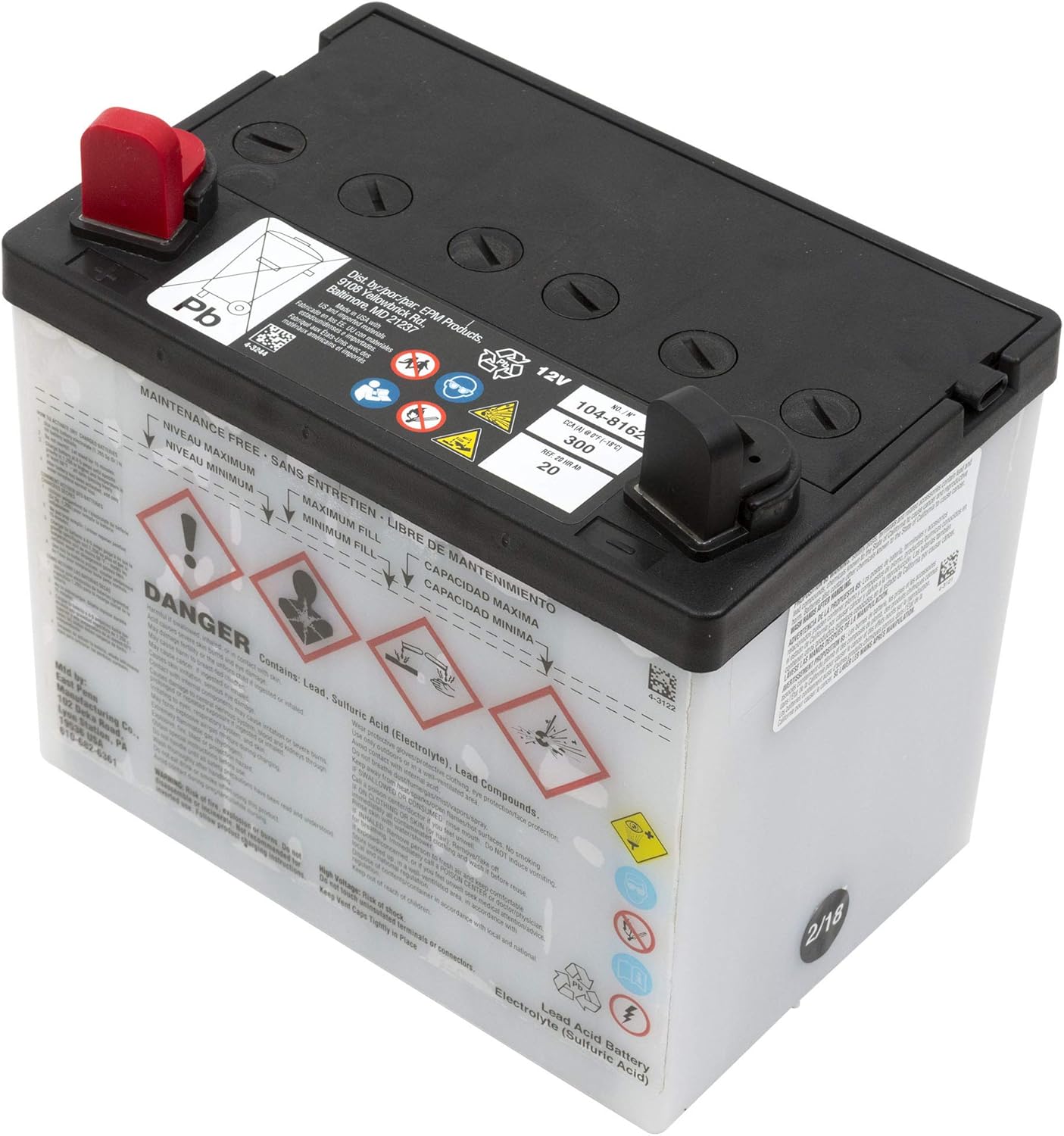 Exmark Batterydry Part 1048162 Patio, Lawn & Garden