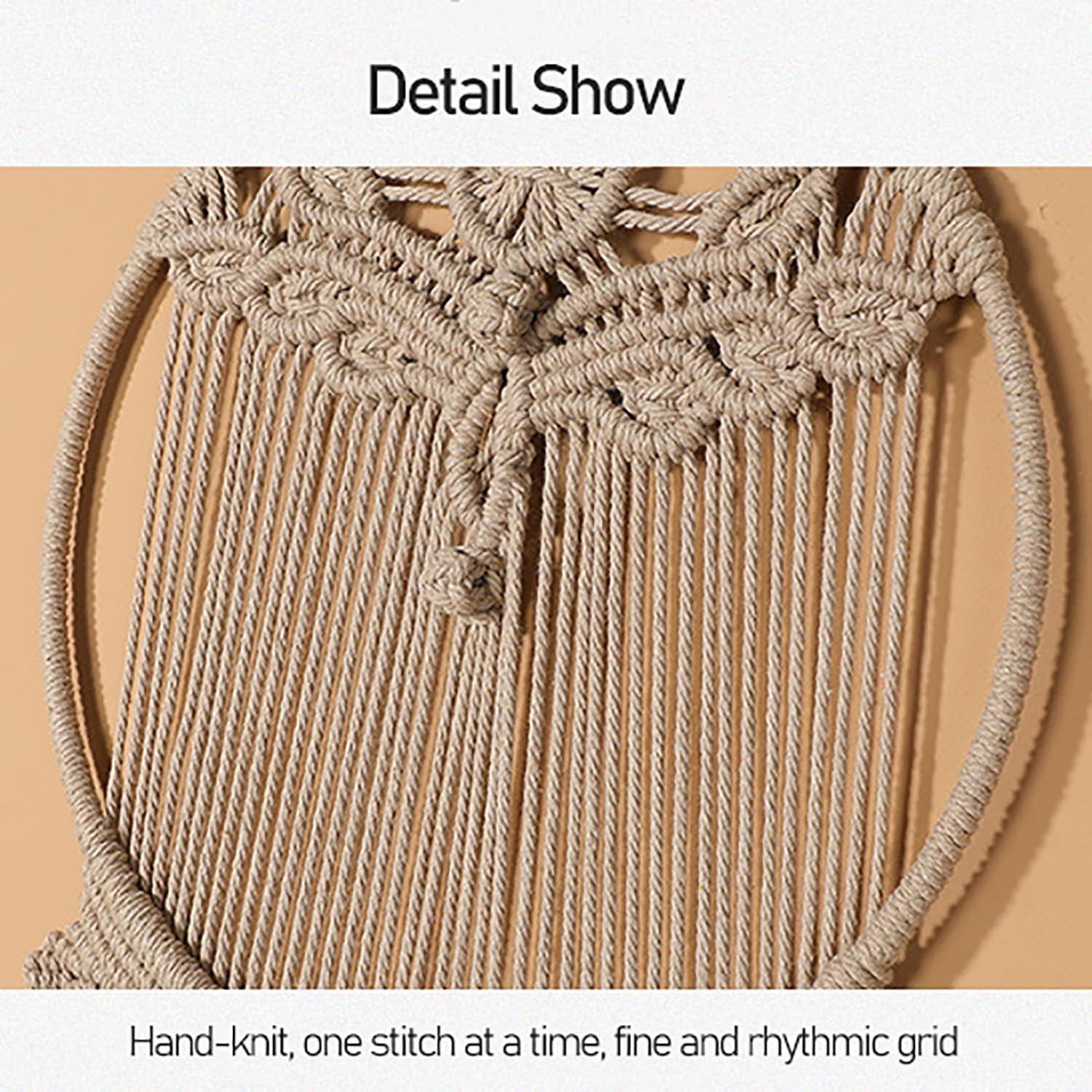 Atrapasueños Macramé Boho Decoración para Colgar En La Pared Grandes Borlas Plumas Tejidas Decoración Atrapasueños para Habitación Niña Dormitorio, Regalo Elegante, 30cm Ancho X 95cm Largo