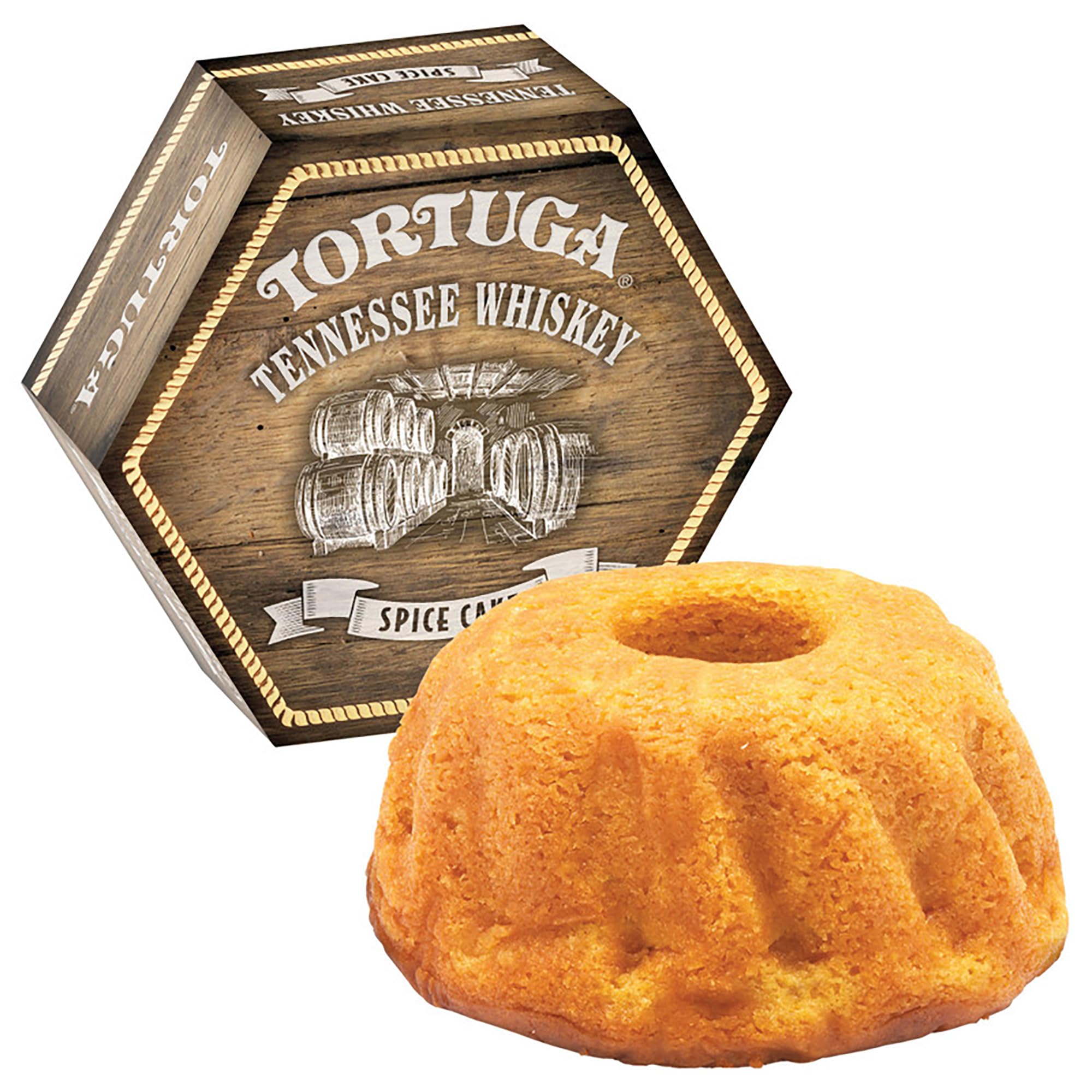 TORTUGA Tennessee Whiskey Spice Cake - 4 oz Rum Cake - The Perfect Premium Gourmet Gift for Gift Baskets, and Birthday Gifts - Great Cakes for Delivery…