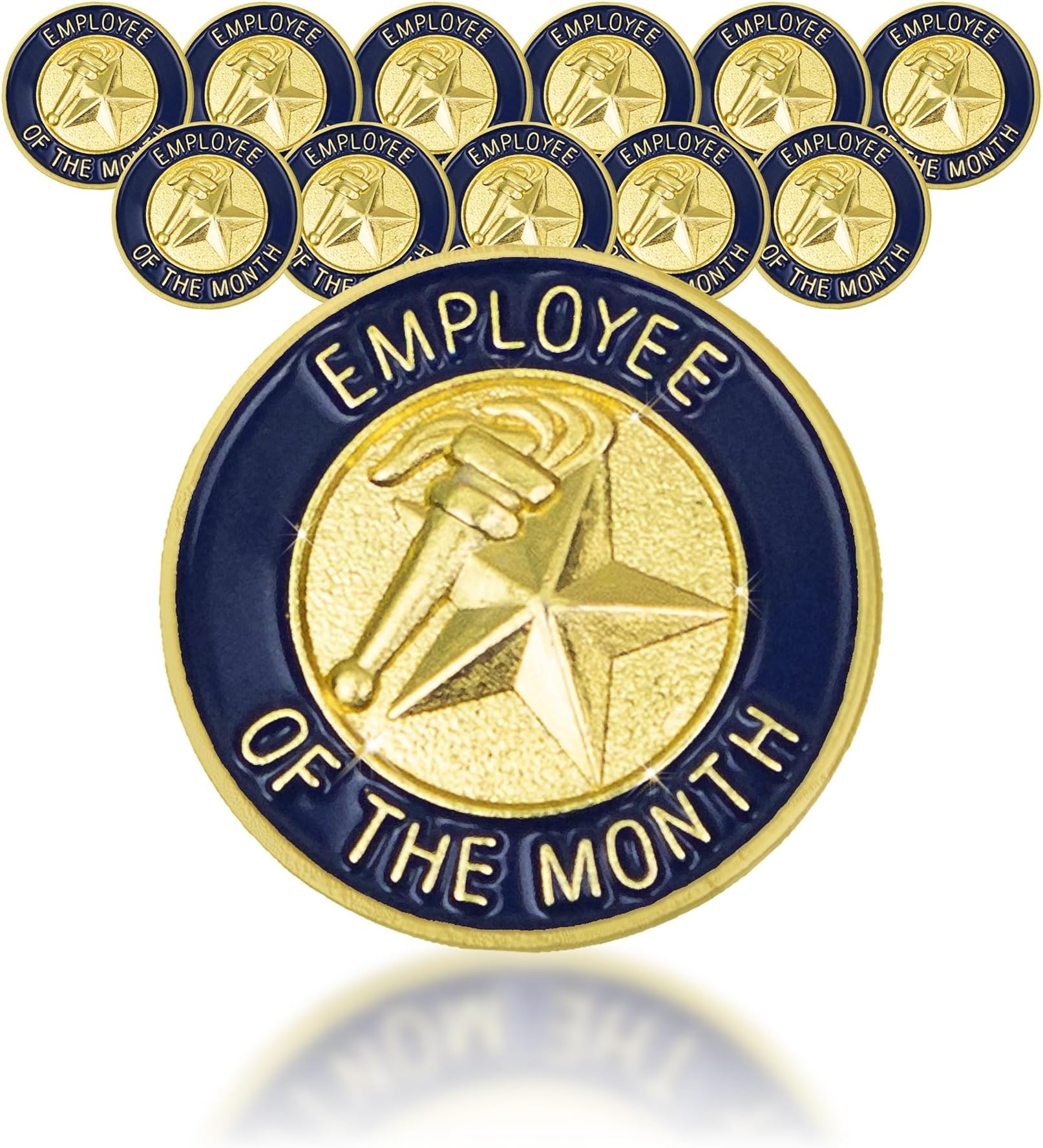 SHOP AWARDS AND GIFTS Gold Enameled Employee Award Lapel Pins
