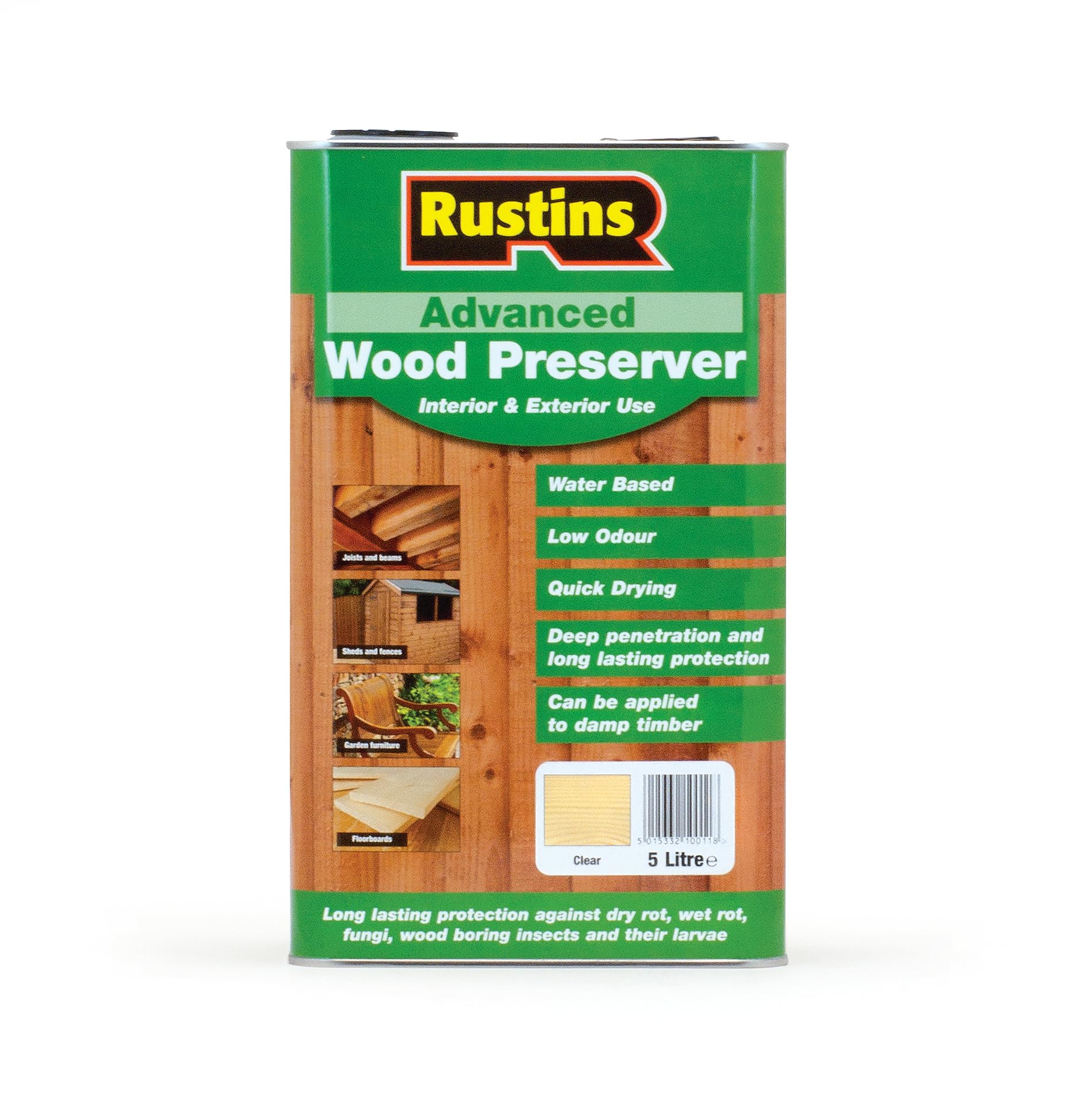 Rustins Awcl5000 Advanced Wood Preserver - Clear