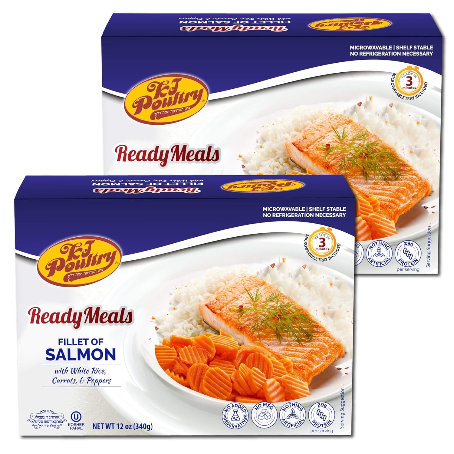 Kosher Salmon Fillet Fish, Parve MRE Meal Ready to Eat