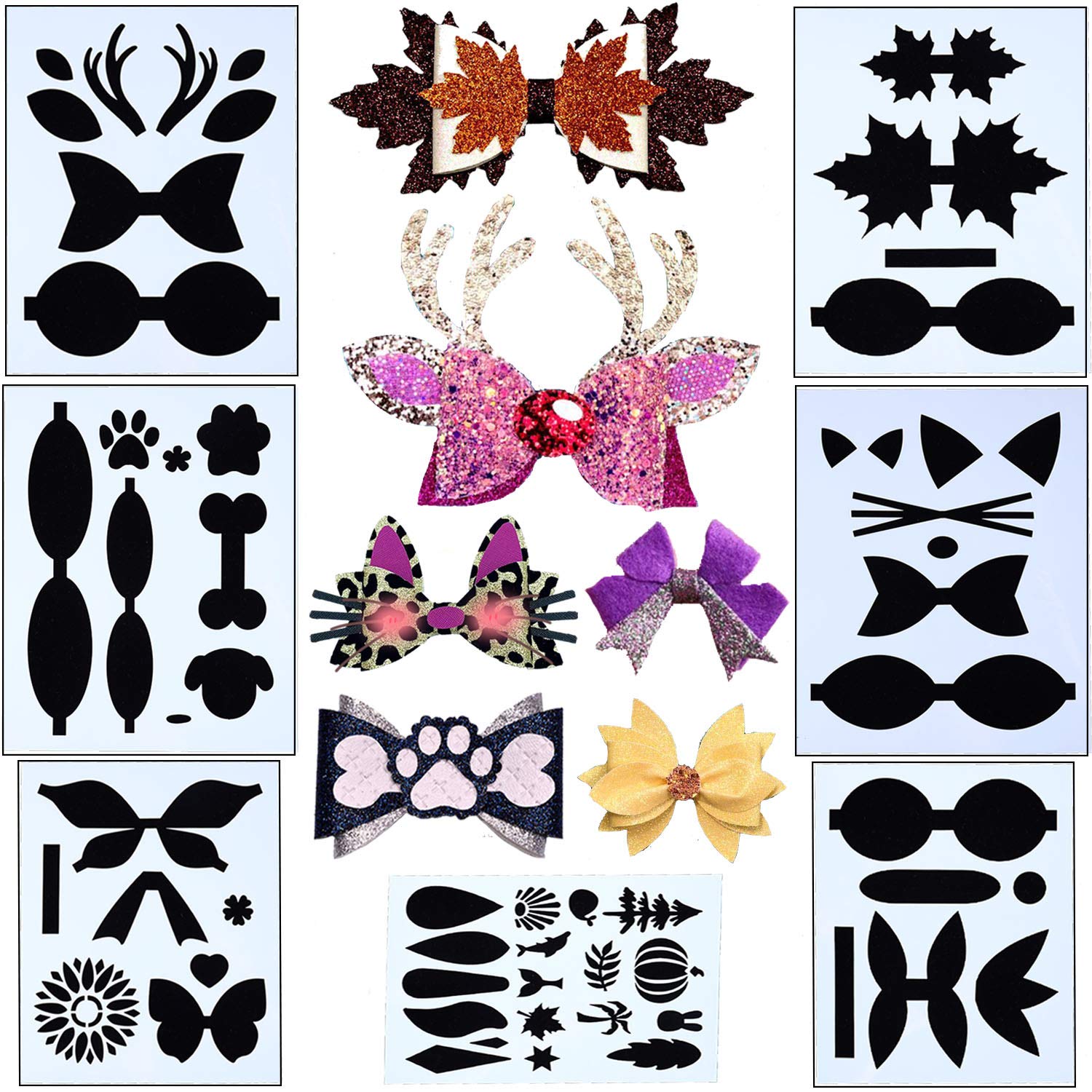 Amazon.com : 7 Sets Leather Earring Templates Bows Tie Making Template  Earring Dies Template Cutting Stencil for Card Making DIY Bow Craft and  Gift Wrapping (Style 5) : Arts, Crafts & Sewing