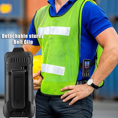 Miniatura 7 de Retevis RB21 Zello Walkie Talkie Teléfonos, 4G LTE de largo alcance con GPS, Bluetooth, Wi-Fi, radios de red impermeables IP54 con 1G+8G, pantalla