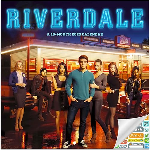 Calendario Riverdale 2023 paquete de calendario de pared Riverdale Deluxe 2023 con más de 100 calcomanías de calendario regalos de archivo