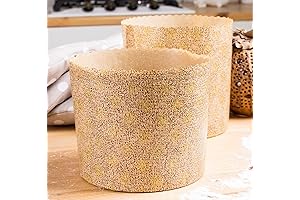 Non-Stick Panettone Paper Baking Molds (12 oz, 12-Pack)