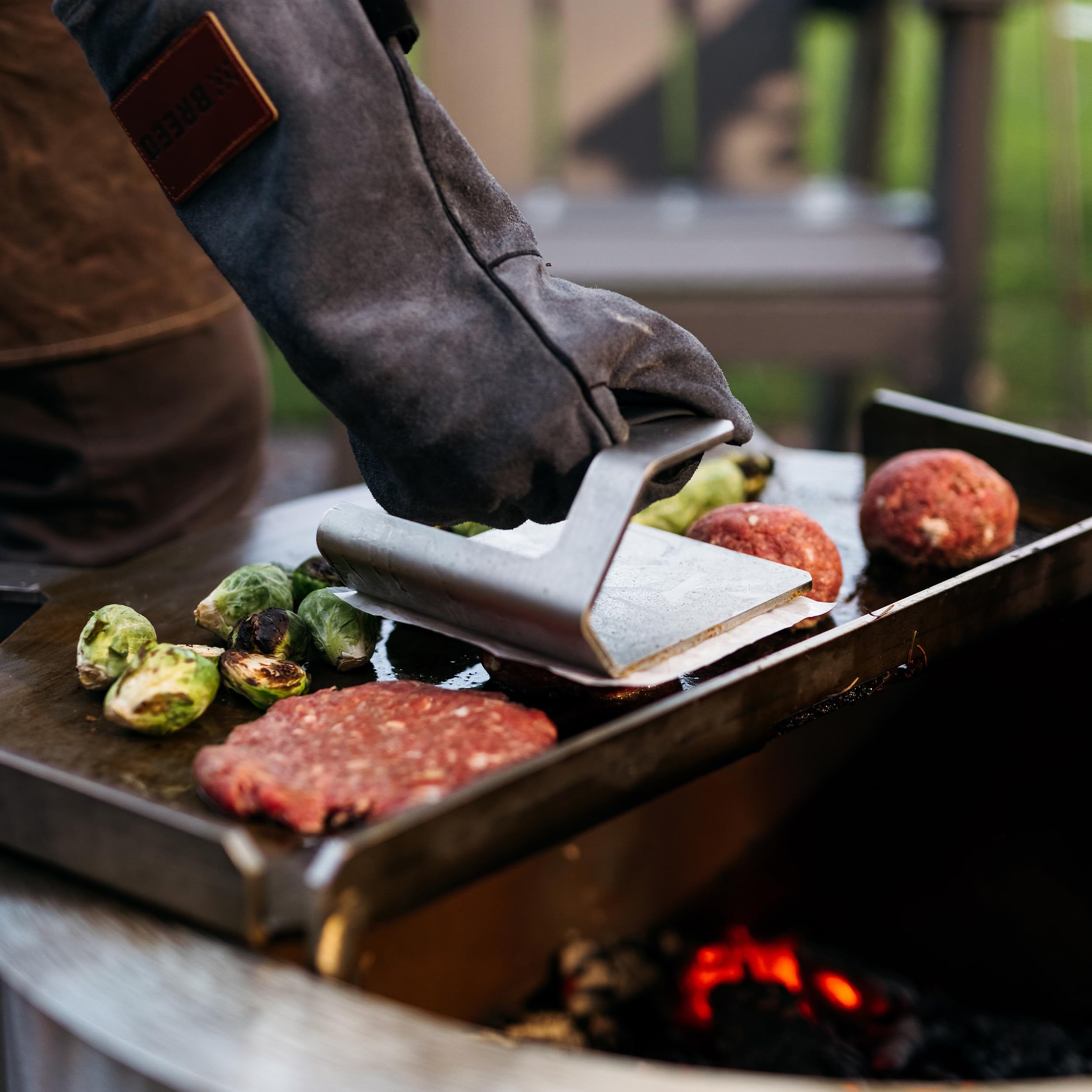 Breeo Grillpresse 1,2 kg – robuste Edelstahl-Smash-Burgerpresse