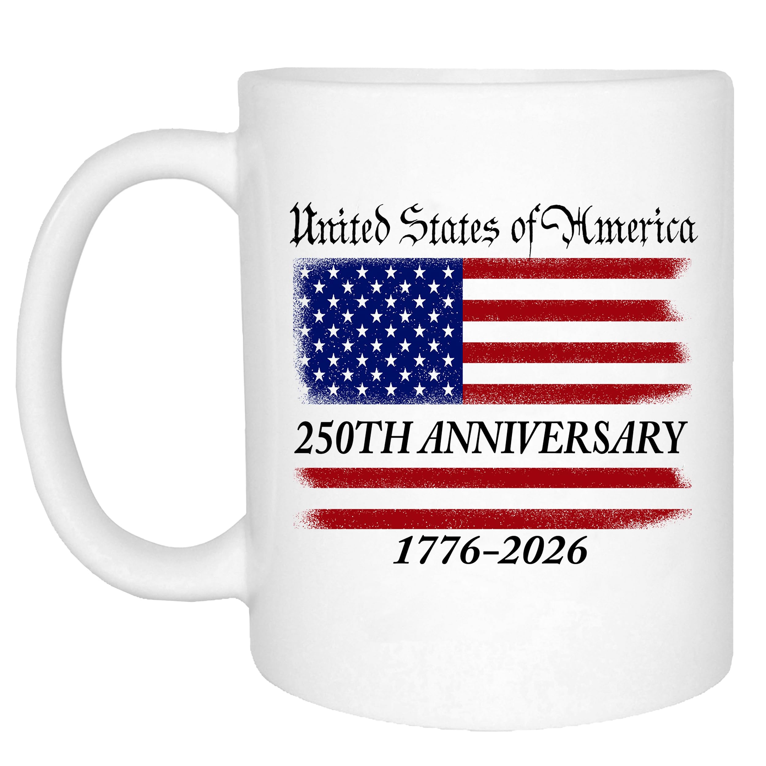 Rogue River Tactical 250th Anniversary America Years Patriotic USA Flag Funny Coffee Mug Novelty Cup Gift 1776-2026