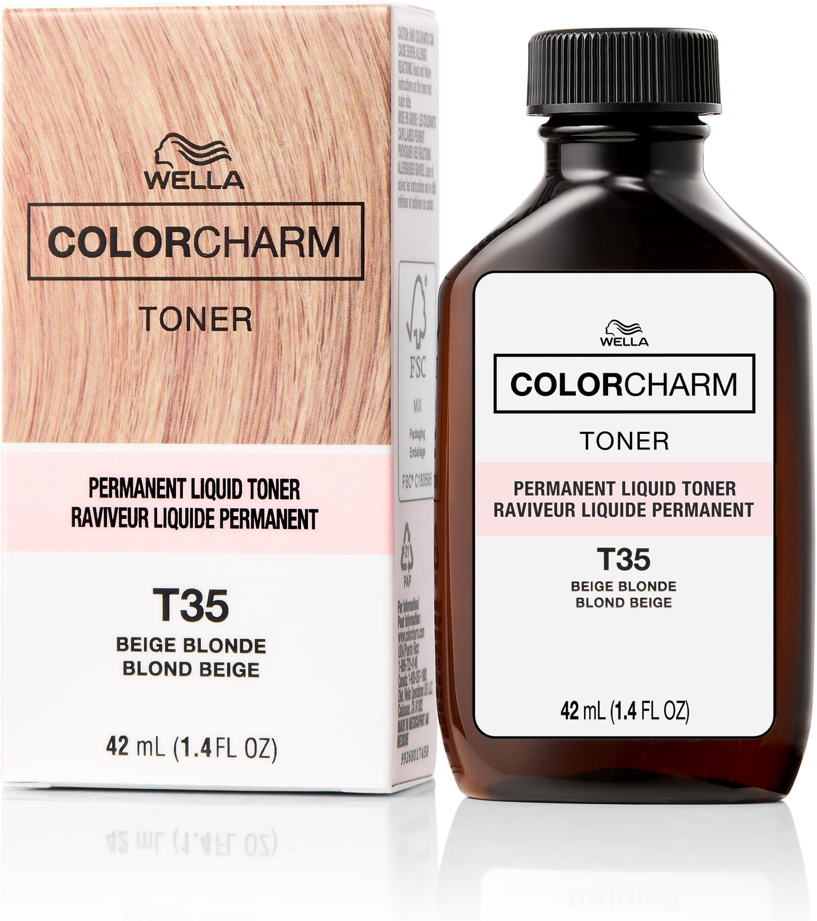 COLORCHARM Permanent Liquid Hair Toners | Neutralize Brass | Healthy-Looking Blondes Tones | Vegan & Free of Parabens