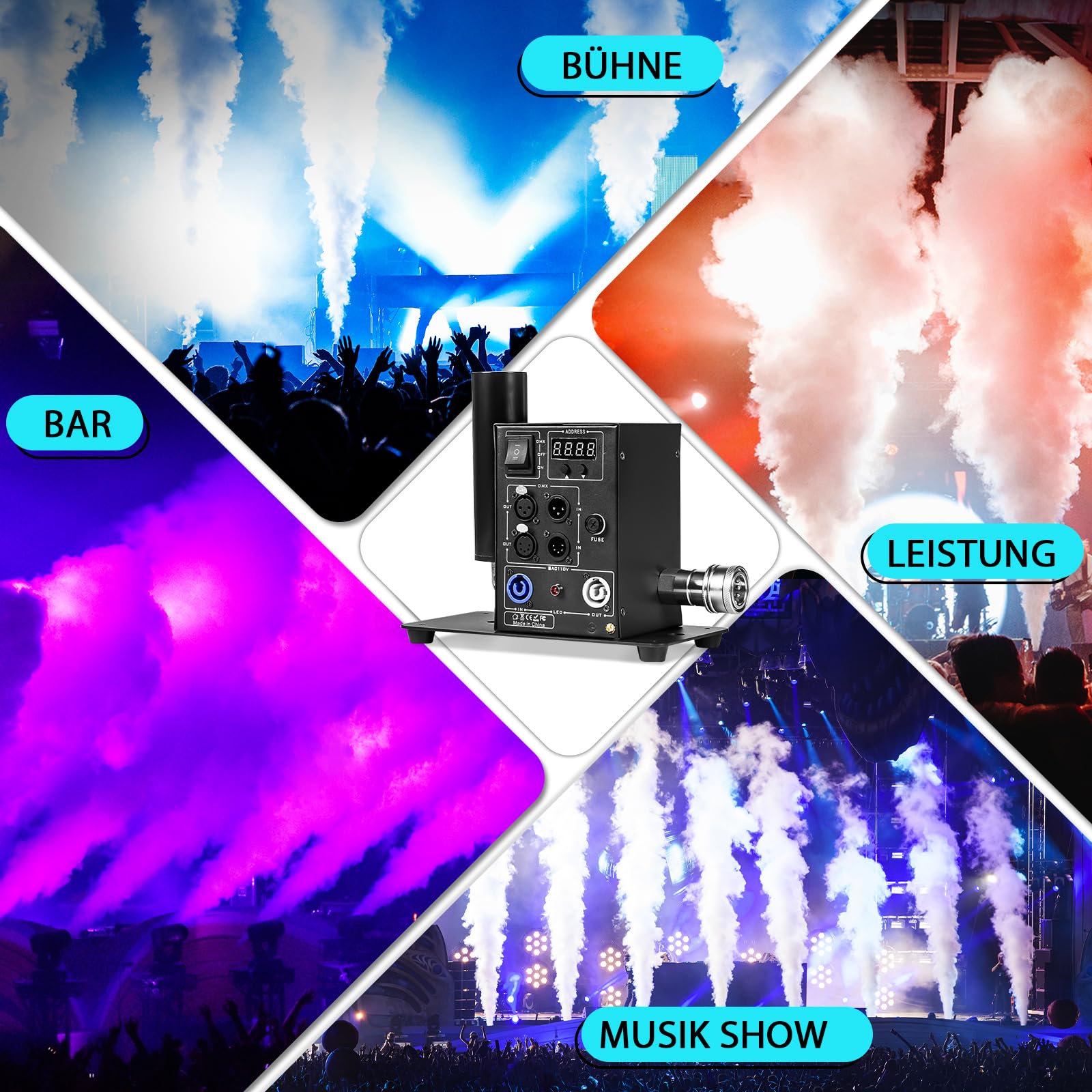 DMX CO2 Jet Maschine, Jet Rauch Maschine, Bühne Spezielle Wirkung Zeigen, CO2 Blaster Kanone, für DJ Konzert Nacht Bar Gassäulenpistole